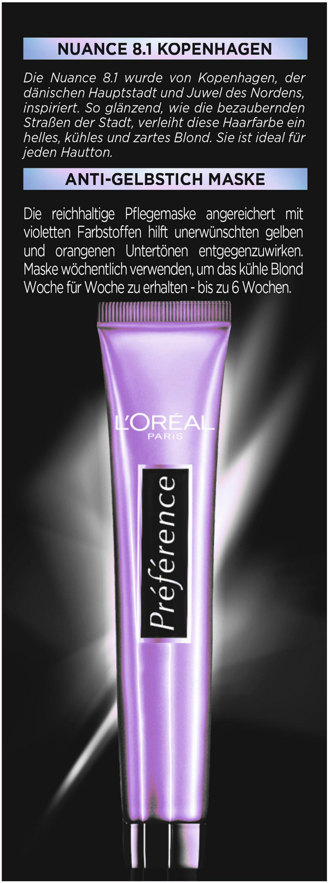 L'ORÉAL PARIS Haarfarbe »Preference Cool Blondes« langer Farbglanz