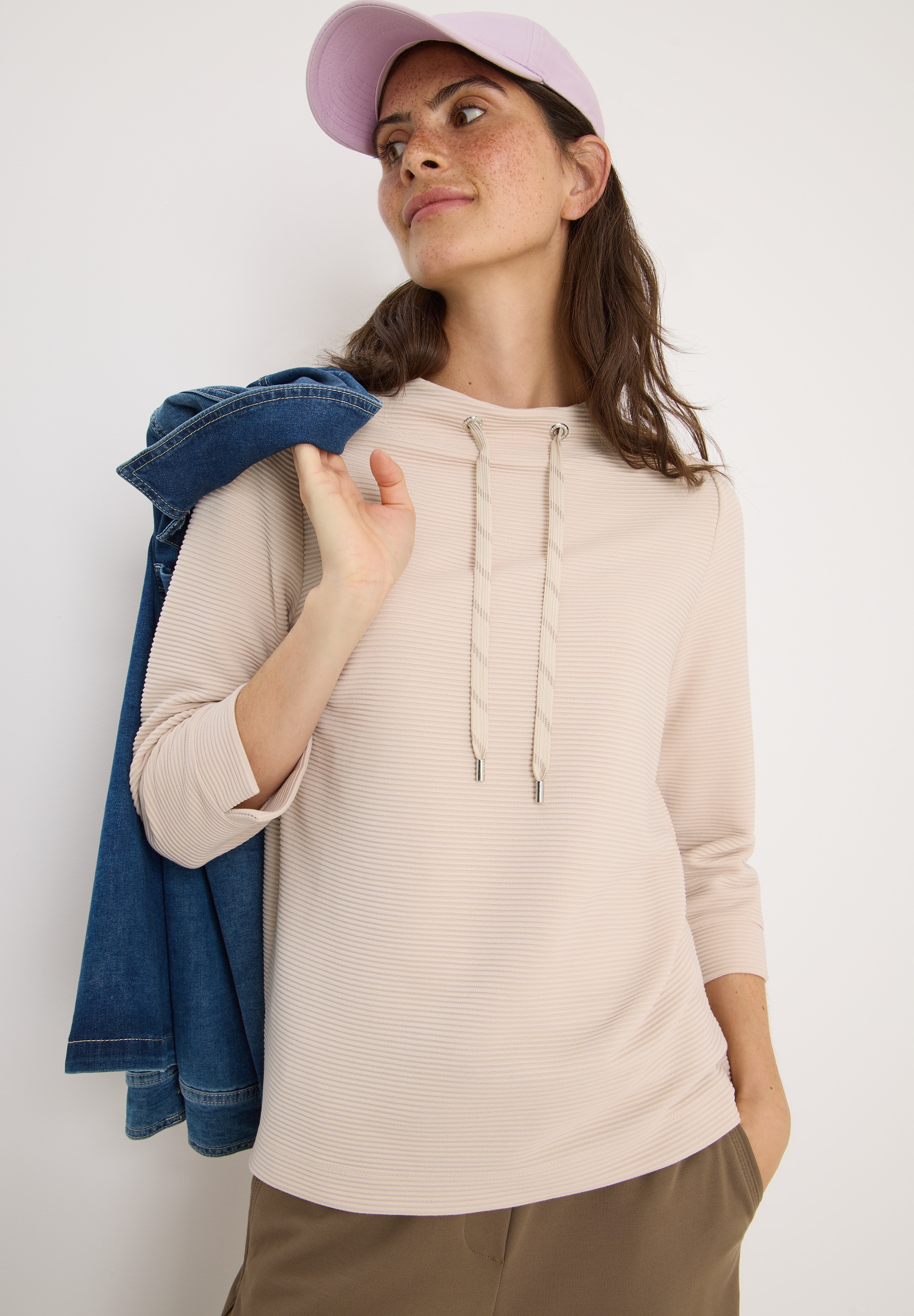 Cecil Sweatshirt mit 3/4-Ärmeln