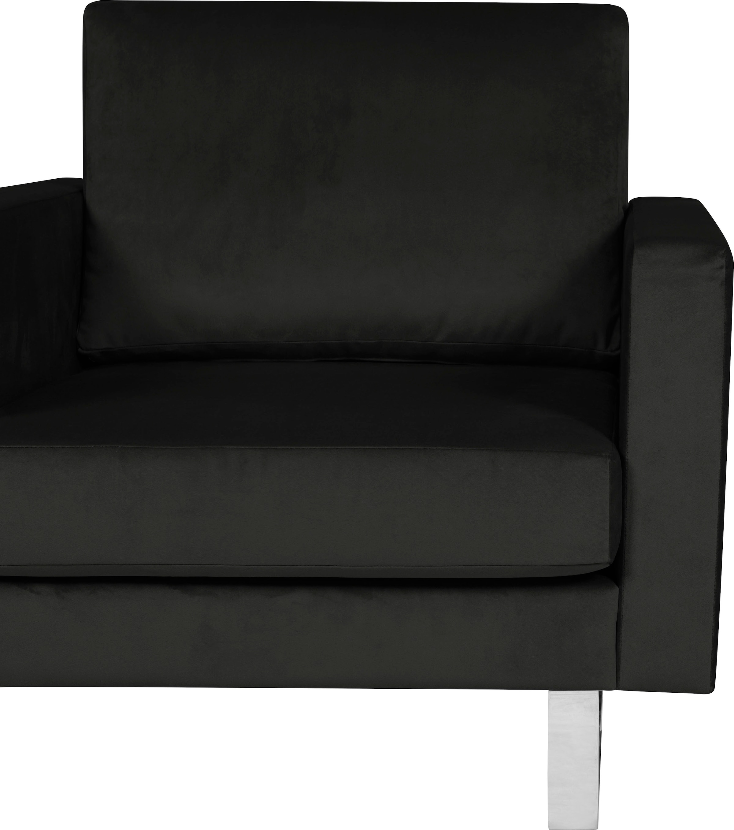 Alte Gerberei Sessel kaufen bequem Metallkufen mit »Velina«