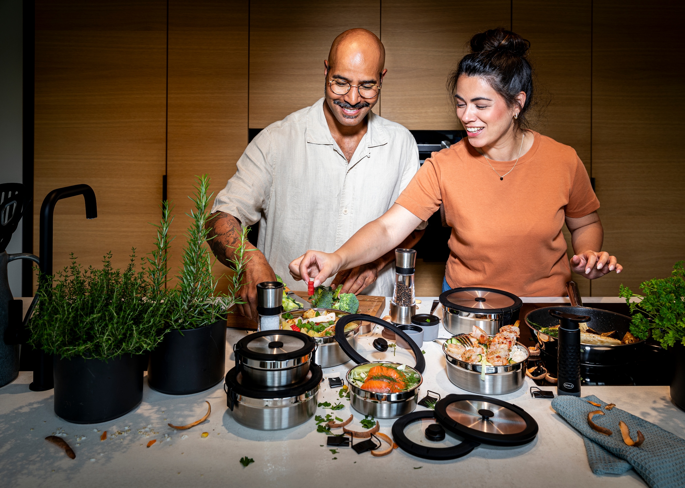 RÖSLE Deckel »Edelstahldeckel FLEXX 2GO 0,8 L rund mit Clips« Deckel für 0,8 L Dose FLEXX 2GO