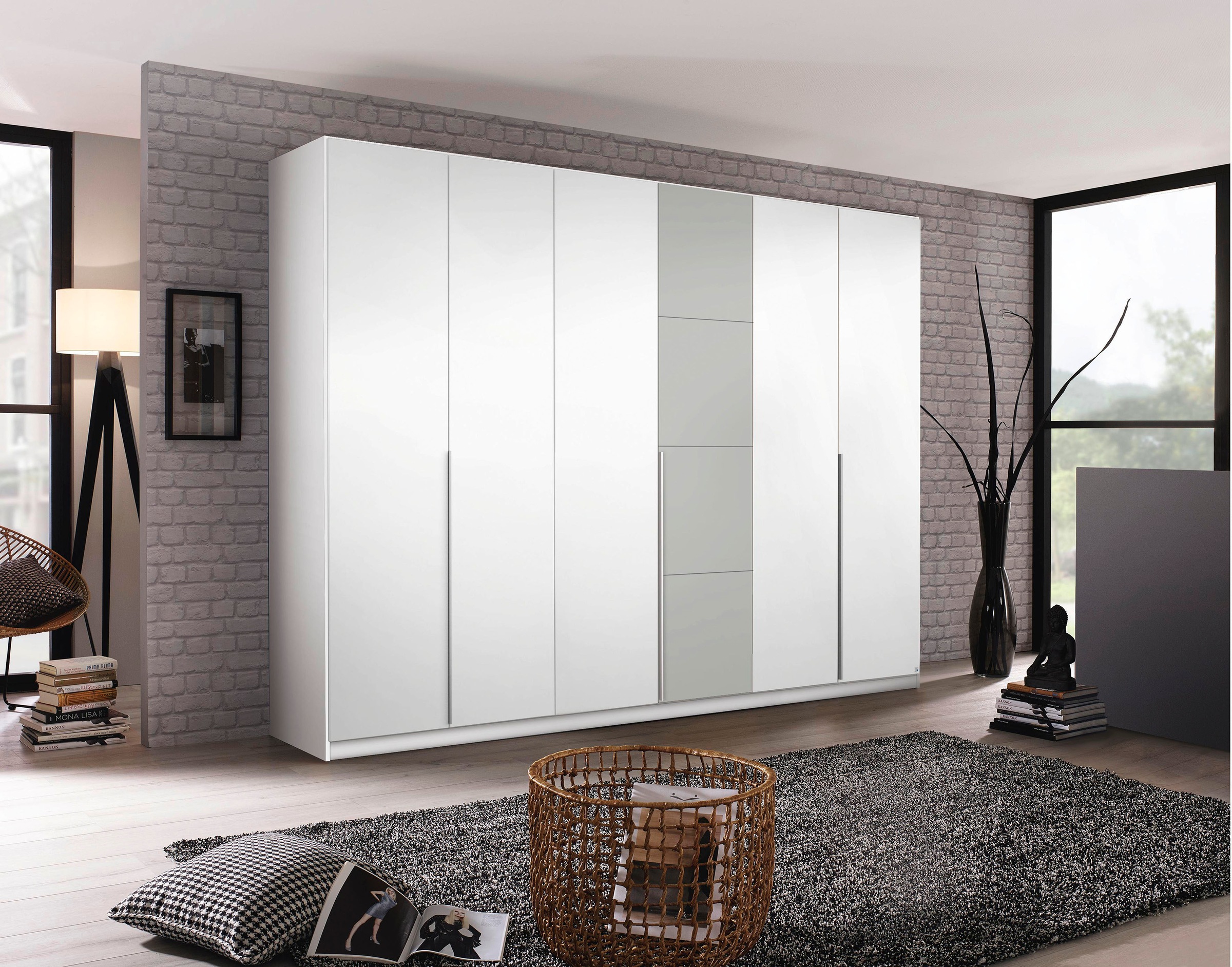 rauch Drehtürenschrank »Bellezza«, inkl. Schubkasteneinsatz, Wäscheeinteilung und weiterem Zubehör