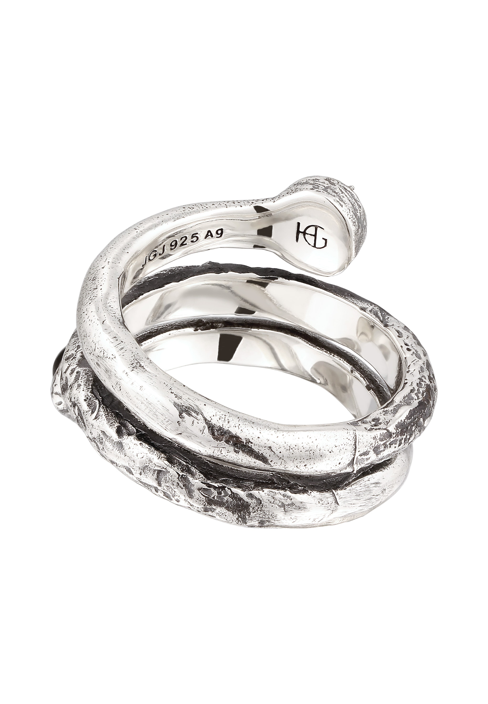 HAZE & GLORY Silberring »Ring Onyx Schwarz 925 Sterling Silber«