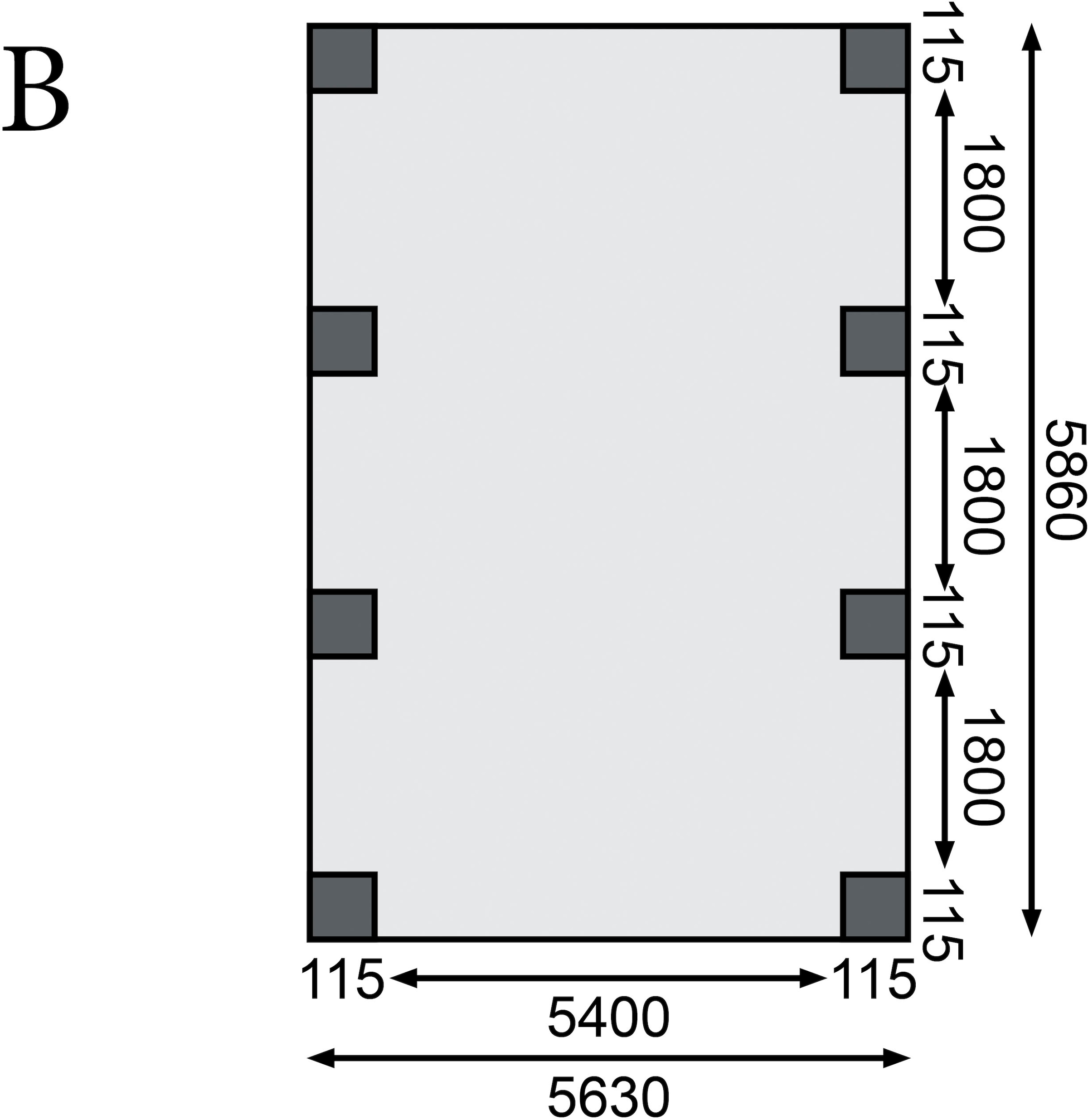 Karibu Doppelcarport »»Classic 2 SET« Stahl-Dach Variante A, kesseldruckimprägniert« Massivholz 540 cm KDI aus Masivholz