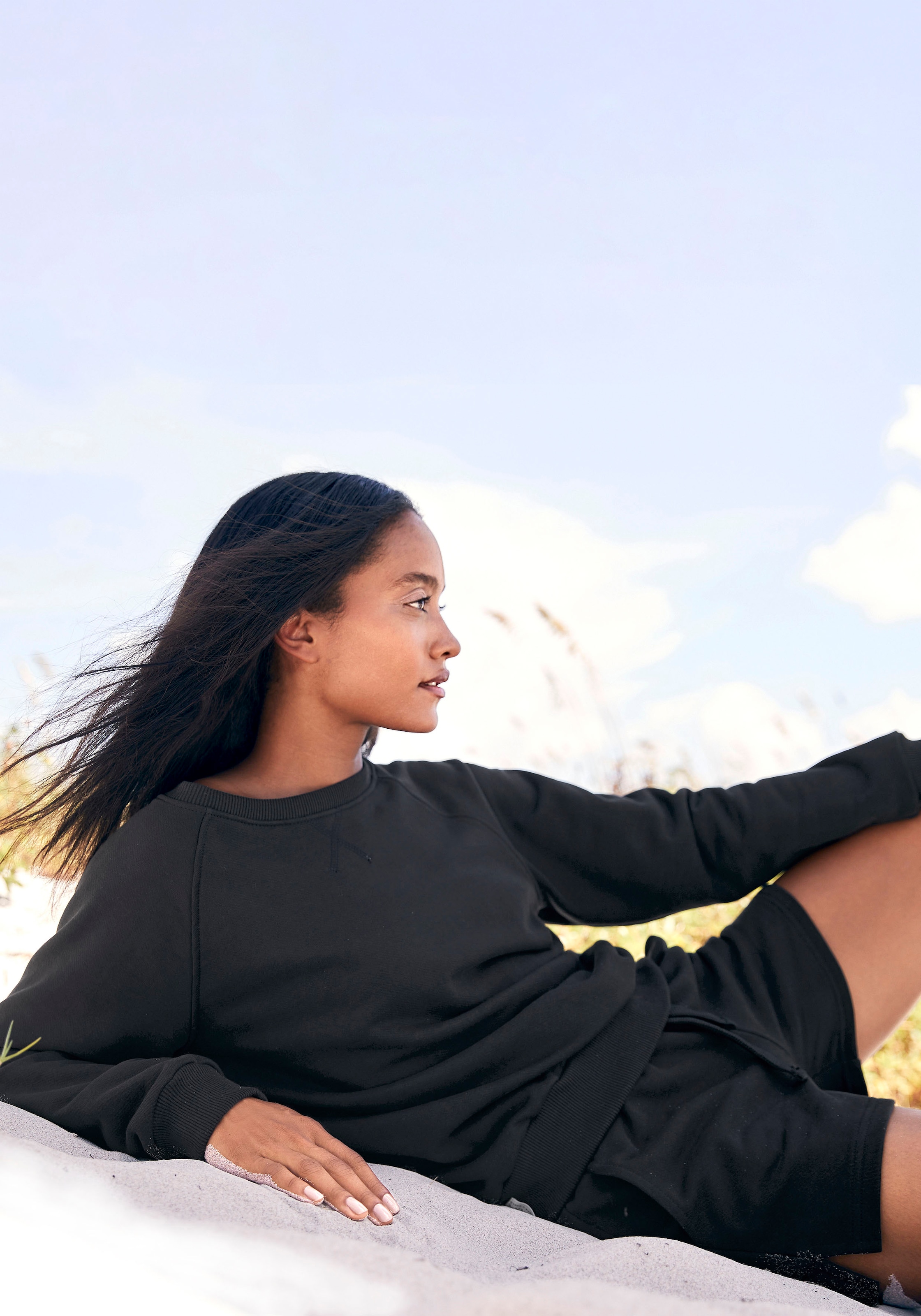 LASCANA Sweatshirt , aus organischer Baumwolle, Loungewear
