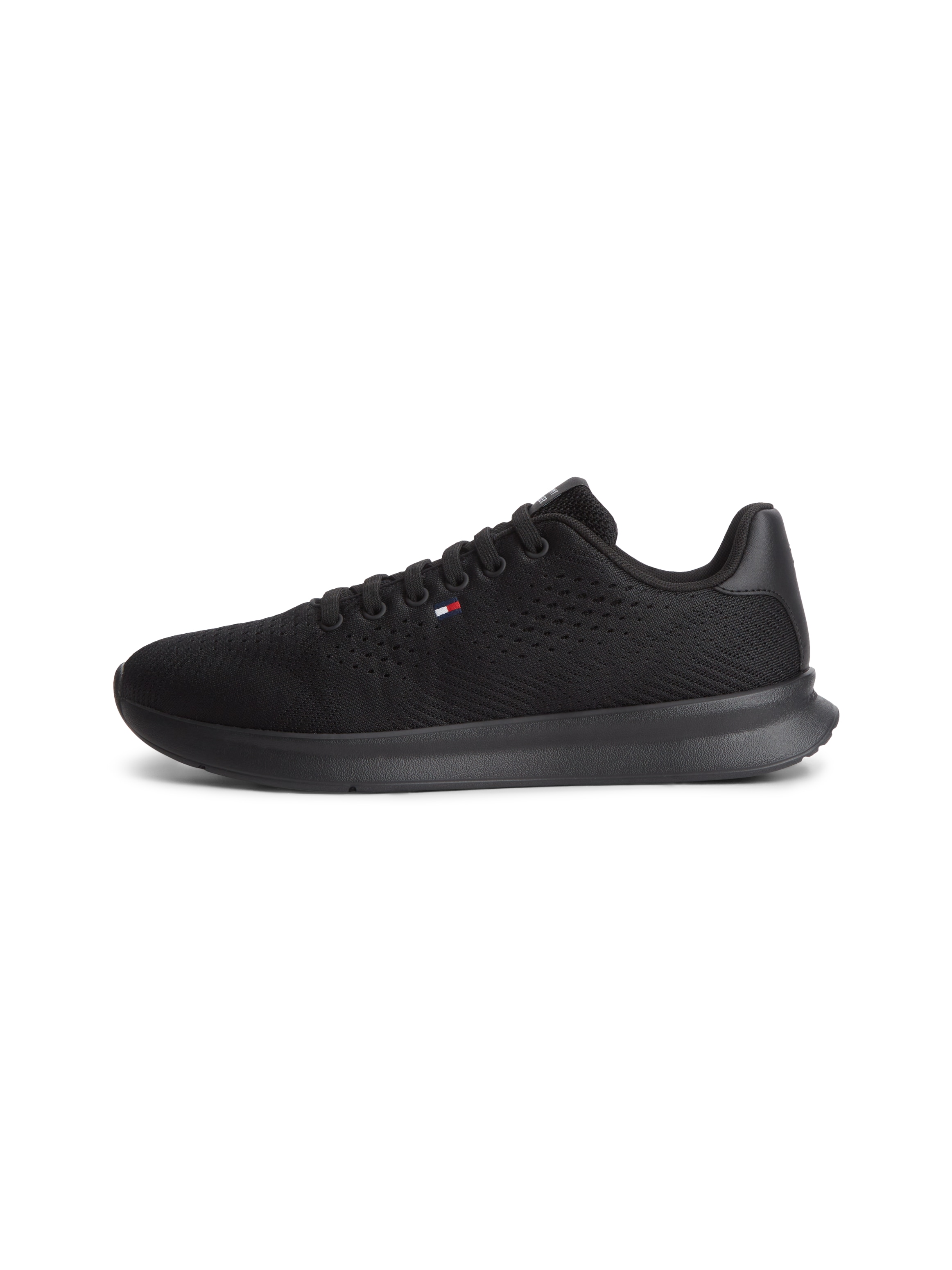Tommy Hilfiger Sneaker »LIGHTWEIGHT RUNNER KNIT«  Freizeitschuh, Halbschuh, Schnürschuh mit seitlicher Logo-Flagg
