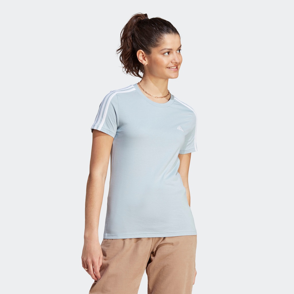 adidas Sportswear T-Shirt »LOUNGEWEAR ESSENTIALS SLIM 3-STREIFEN«