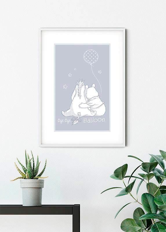 Komar Bild »Winnie the Pooh Bye Bye Balloon« Disney 1 Stk. tlg. Wandbild zur Dekoration im Kinderzimmer - ohne Rahmen