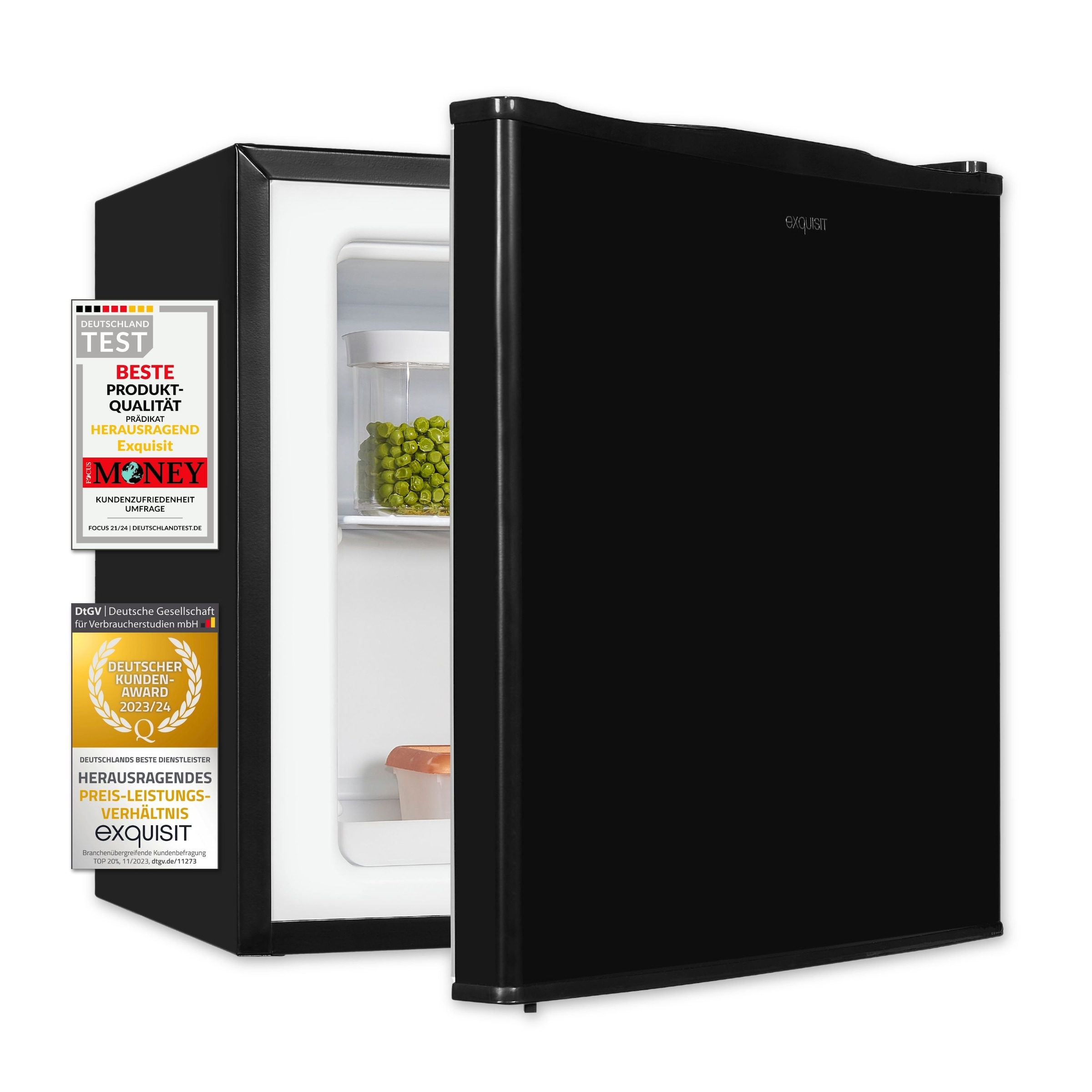 exquisit Gefrierschrank »GB40-150E schwarz«, 51 cm hoch, 47 cm breit, 31 L Volumen, 4 Sterne Gefrieren