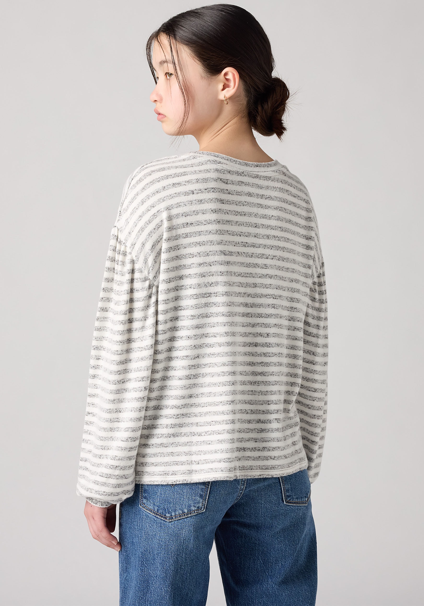 Levi's® Kids Langarmshirt »LVG HACCI STRIPED LS KNIT TOP« in Ringeloptik, for Girls