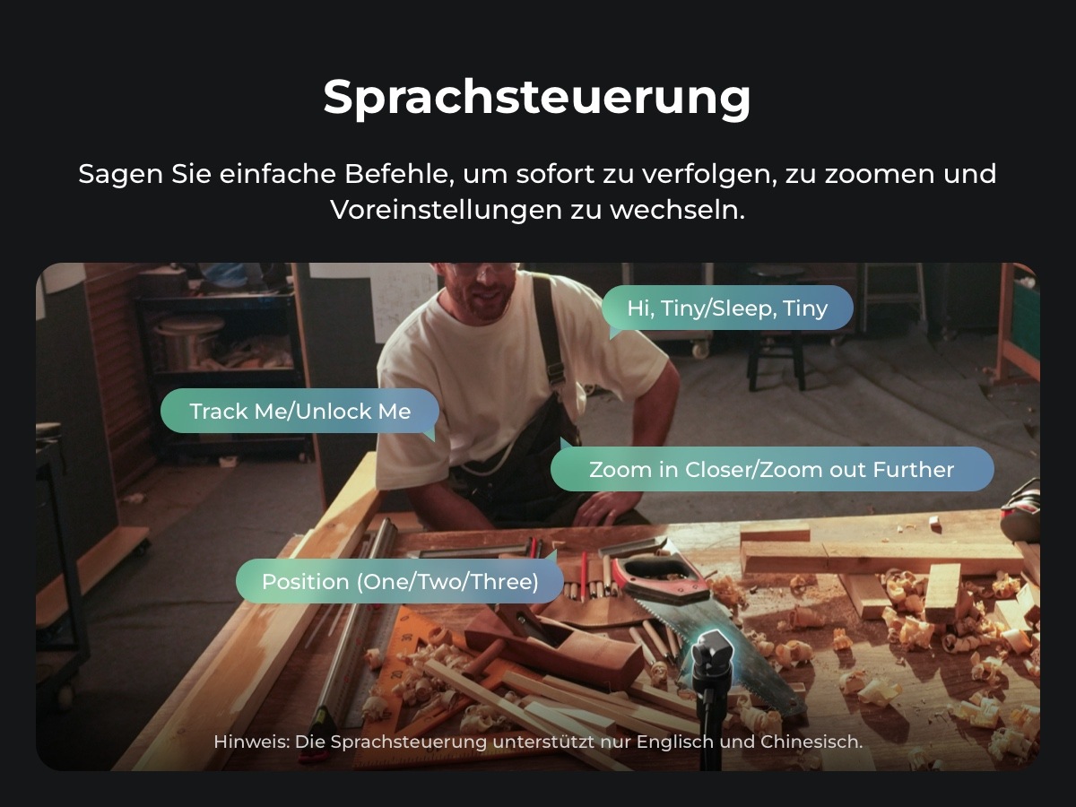 OBSBOT Webcam »OBSBOT TINY 3« 4K Ultra HD