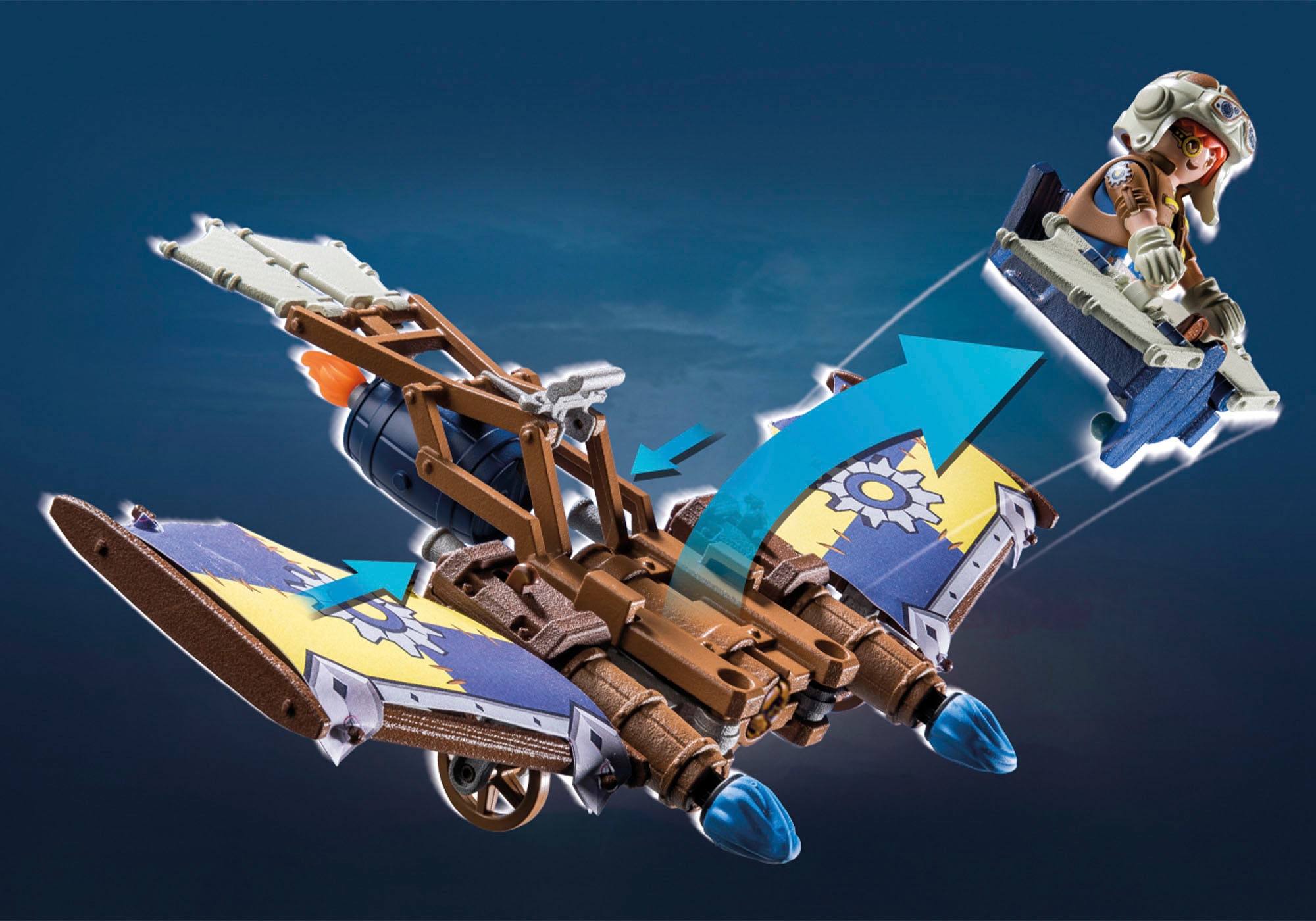 Playmobil® Konstruktions-Spielset »Novelmore - Darios Fluggleiter (71211), Novelmore«, (55 St.), Made in Europe