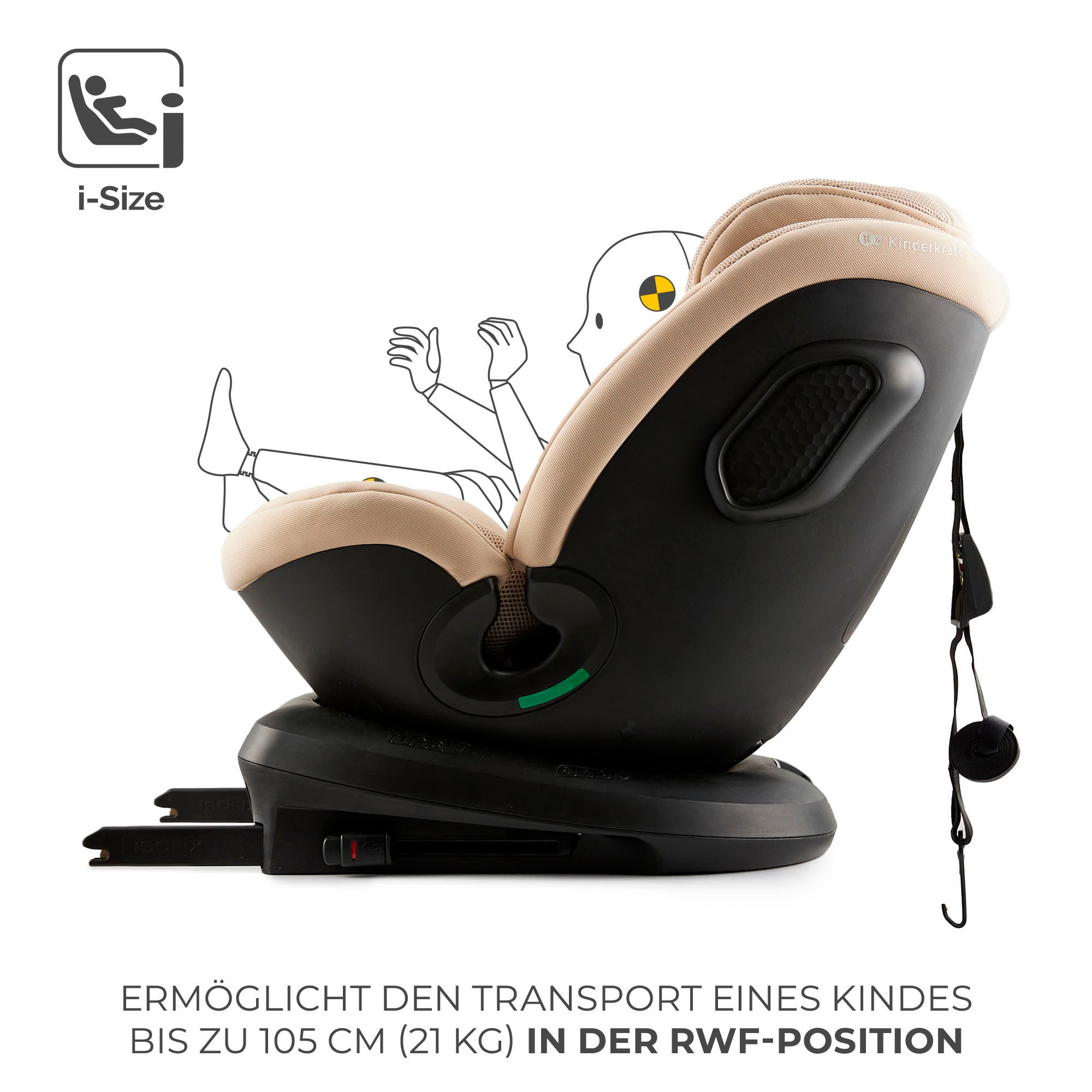 Kinderkraft Autokindersitz »XPEDITION 3 i-Size« Klasse 0 / I / II (bis 25 kg) 360° – drehbarer Kindersitz