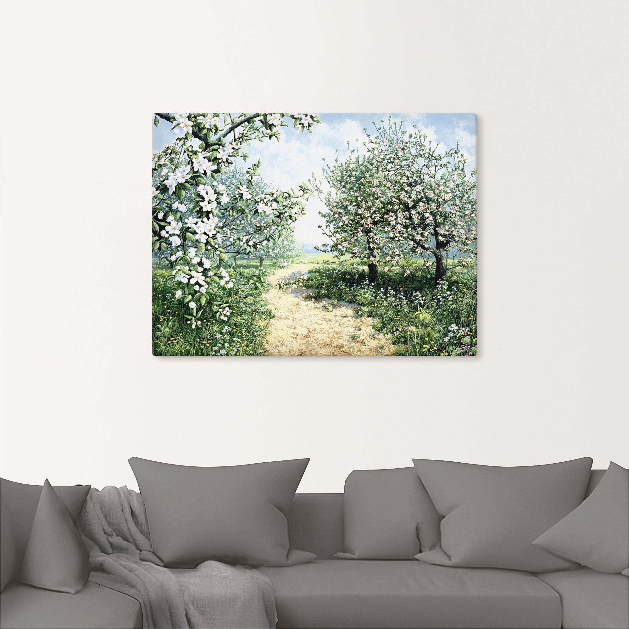 Artland Leinwandbild »Frühling I« Vier Jahreszeiten 1 Stk. tlg. auf Holzrahmen gespannt