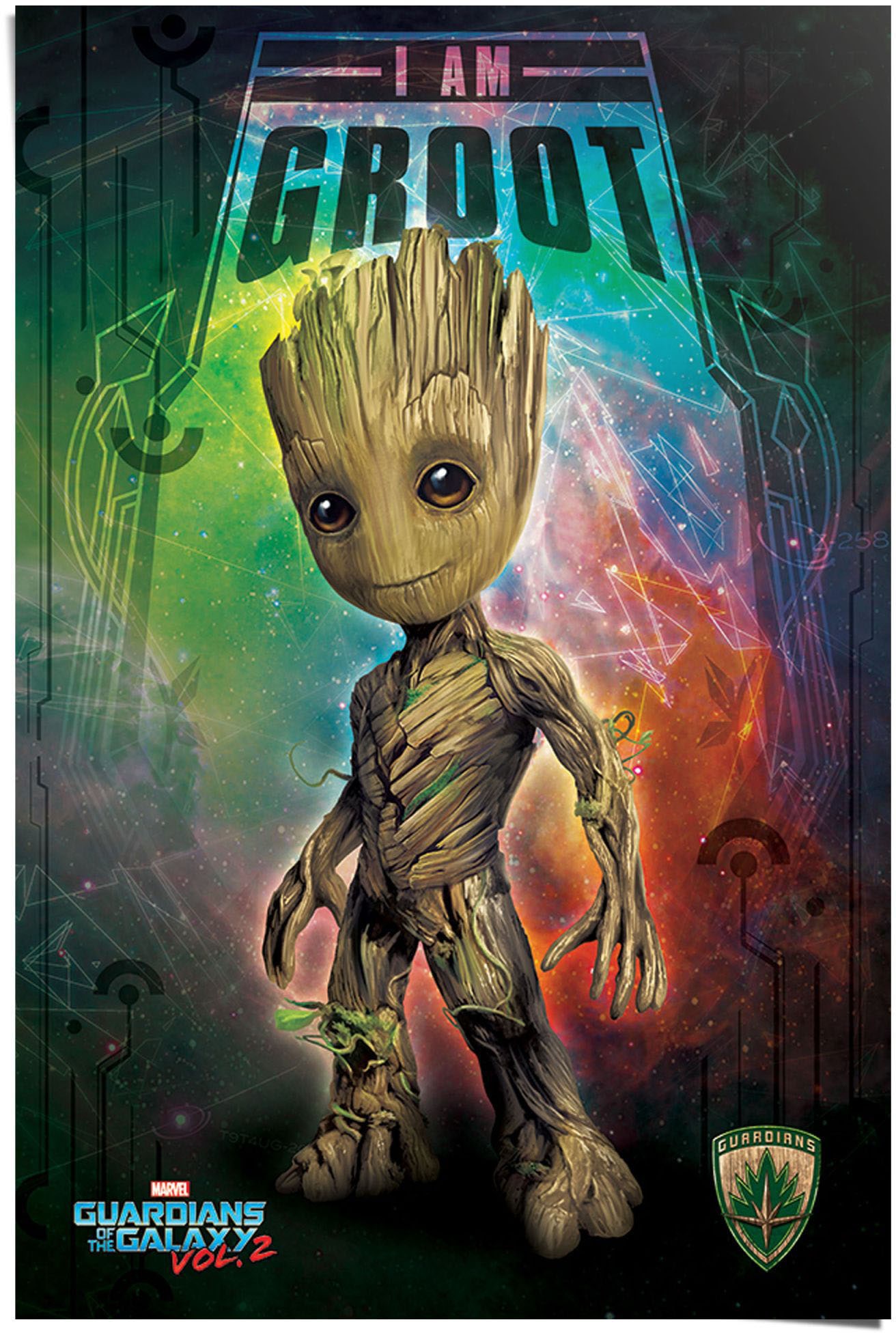 Reinders! Poster »Poster Guardians Of The Galaxy Vol.2 Ich bin Groot«,  Film, (1 St.) auf Rechnung kaufen