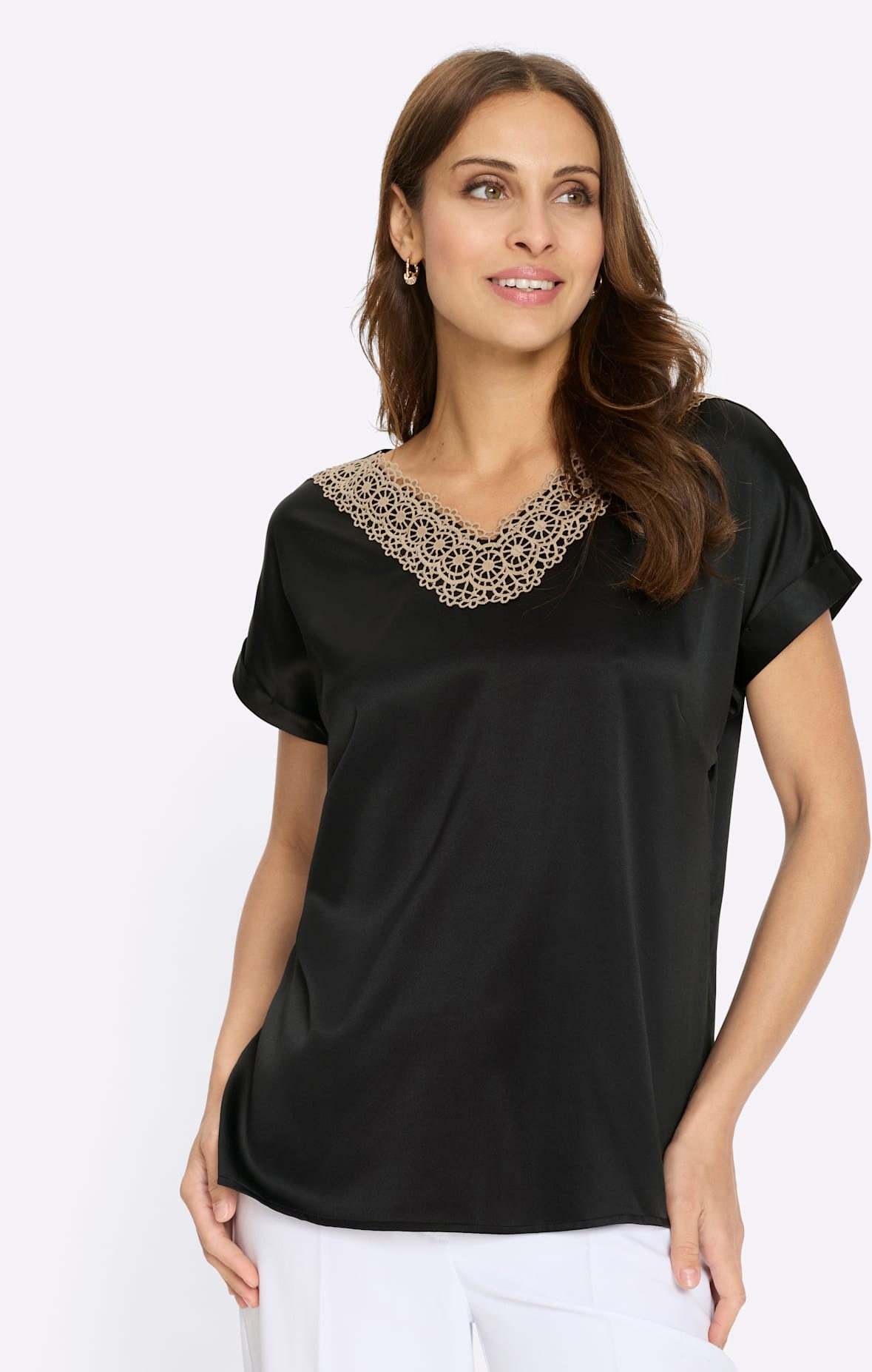 Lady Satinbluse