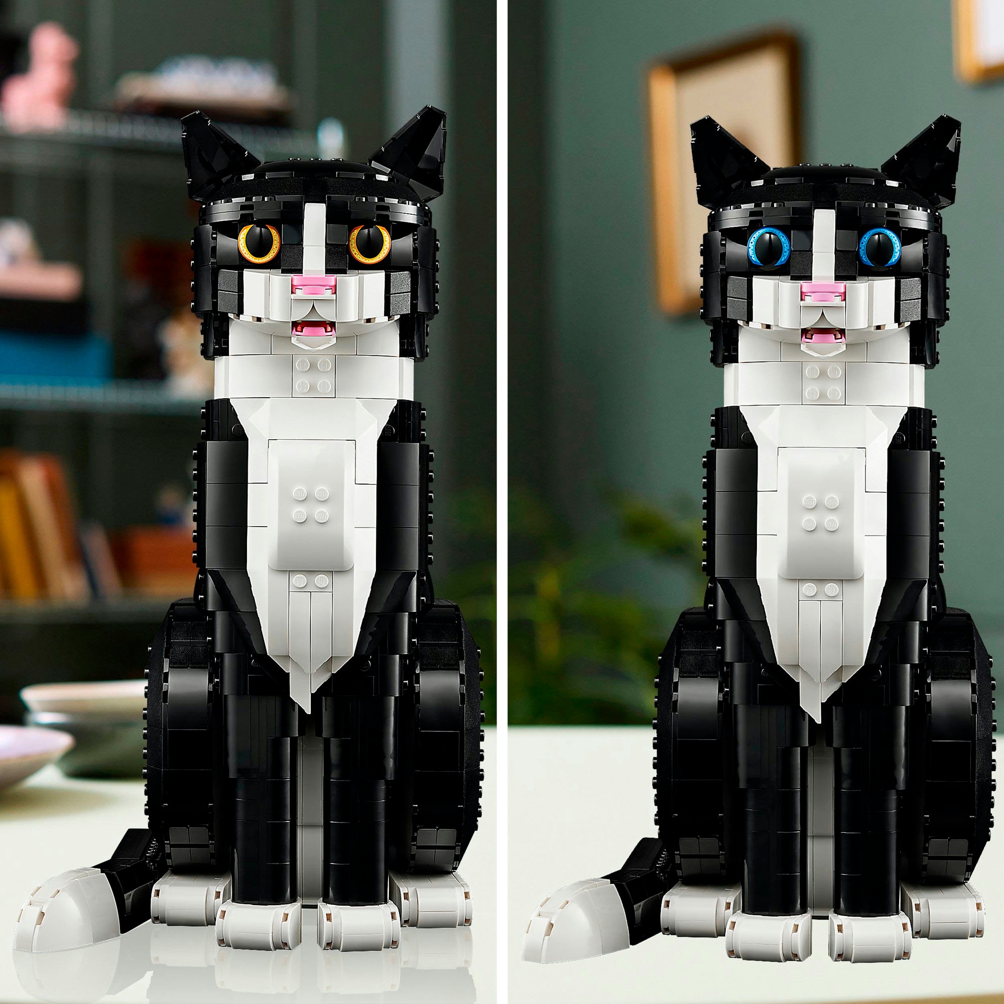 LEGO® Konstruktionsspielsteine »Schwarz-weiße Katze (21349), LEGO Ideas«, (1710 St.), Exklusives Set; Made in Europe