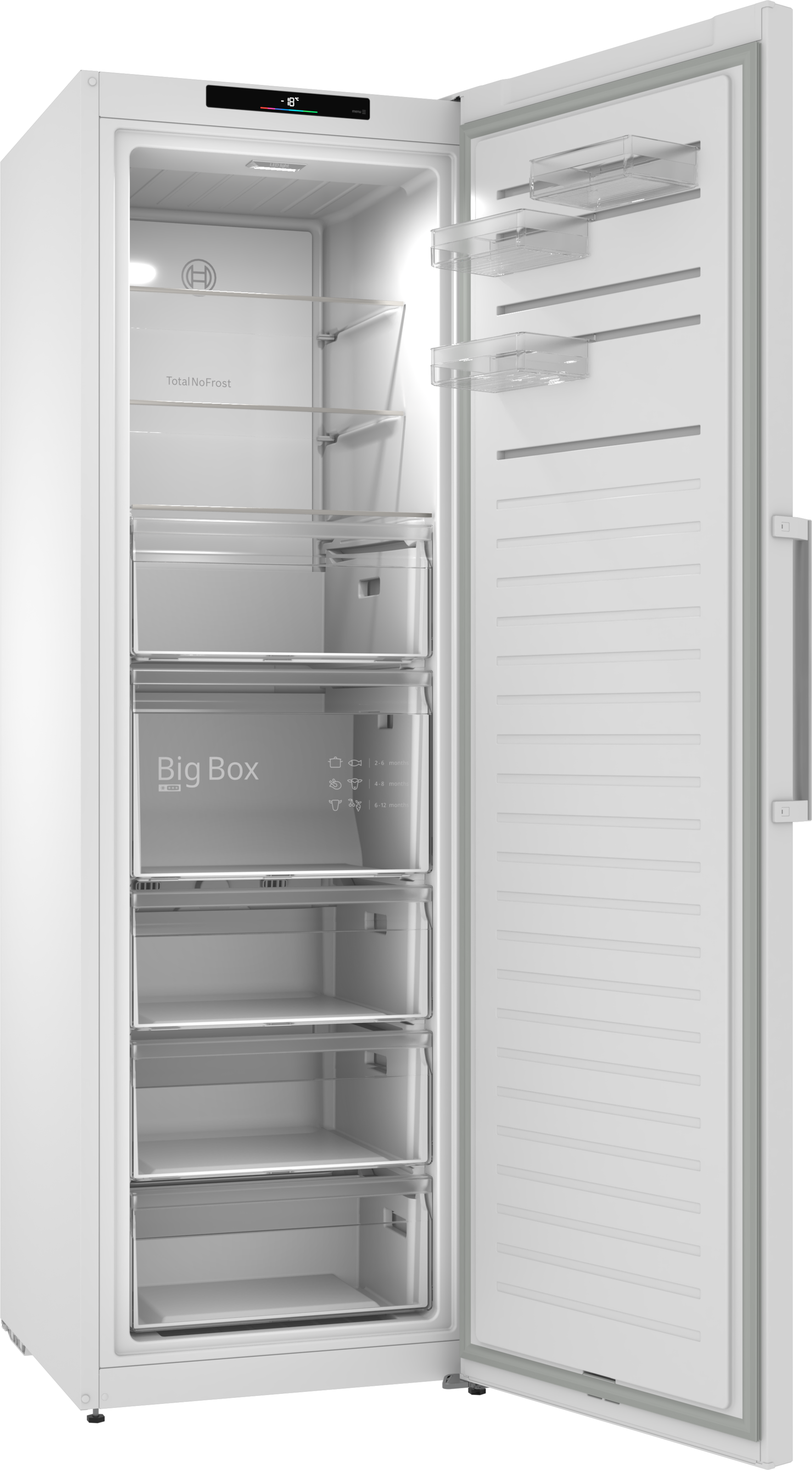 BOSCH Gefrierschrank NoFrost Serie 4 »GSN36VWCG« 186,2 cm hoch 59,5 cm breit Großzügiges XXL-Volumen & bequemes Total No Frost gegen Vereisung