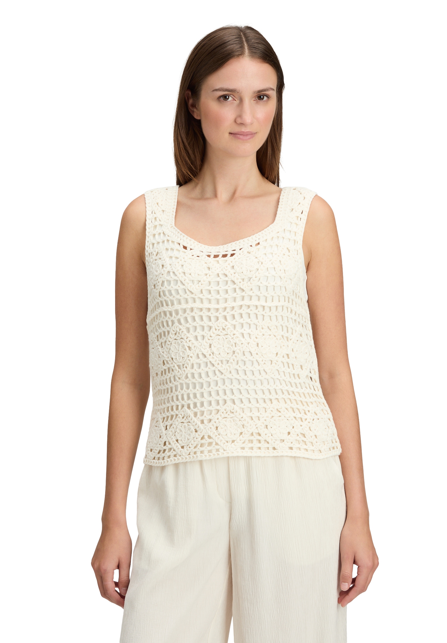 Betty&Co Stricktop »Strick-Top mit Lochmuster«