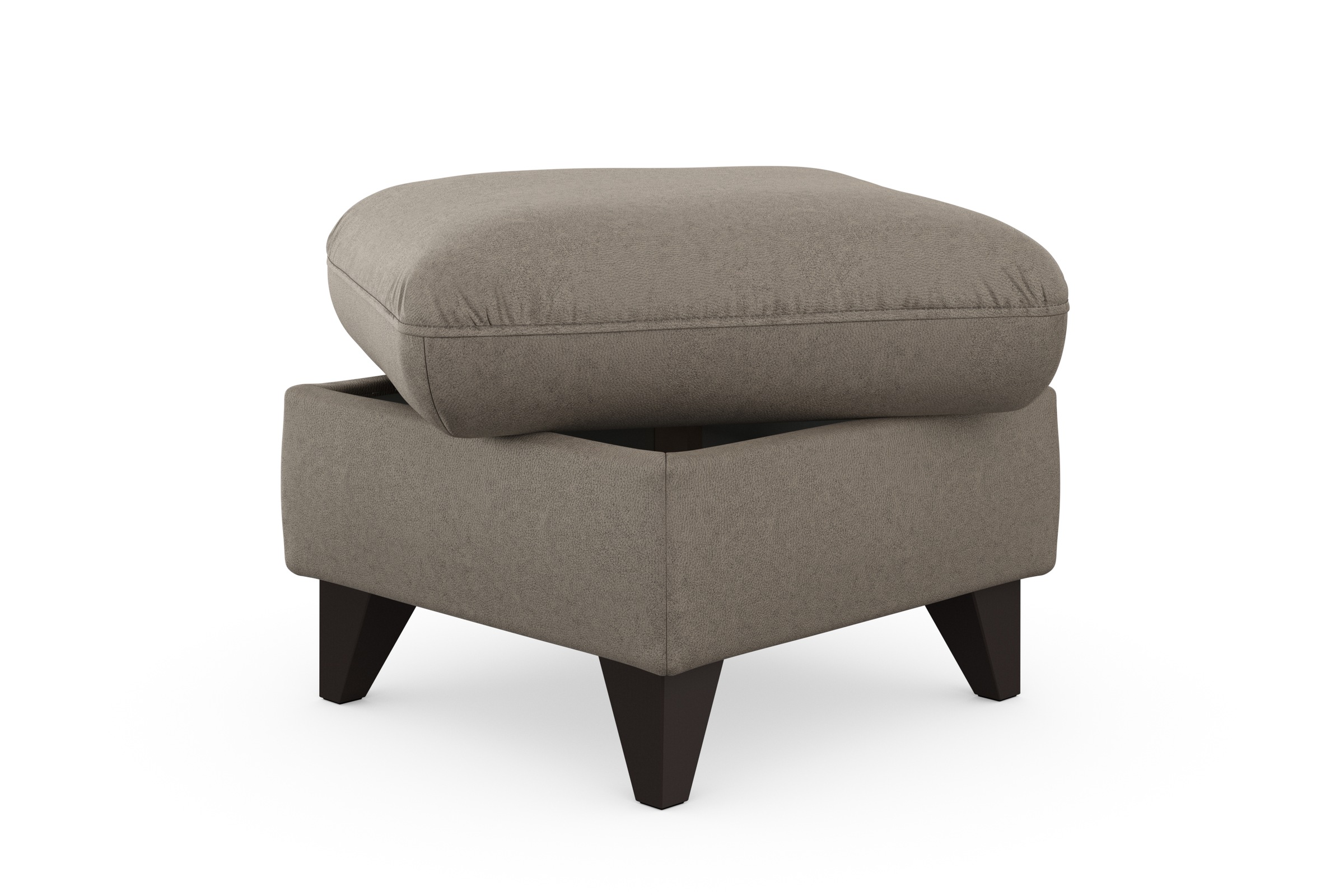 sit&more Stauraumhocker »Mellum«, mit Stauraum und wengefarbenen Holzfüßen