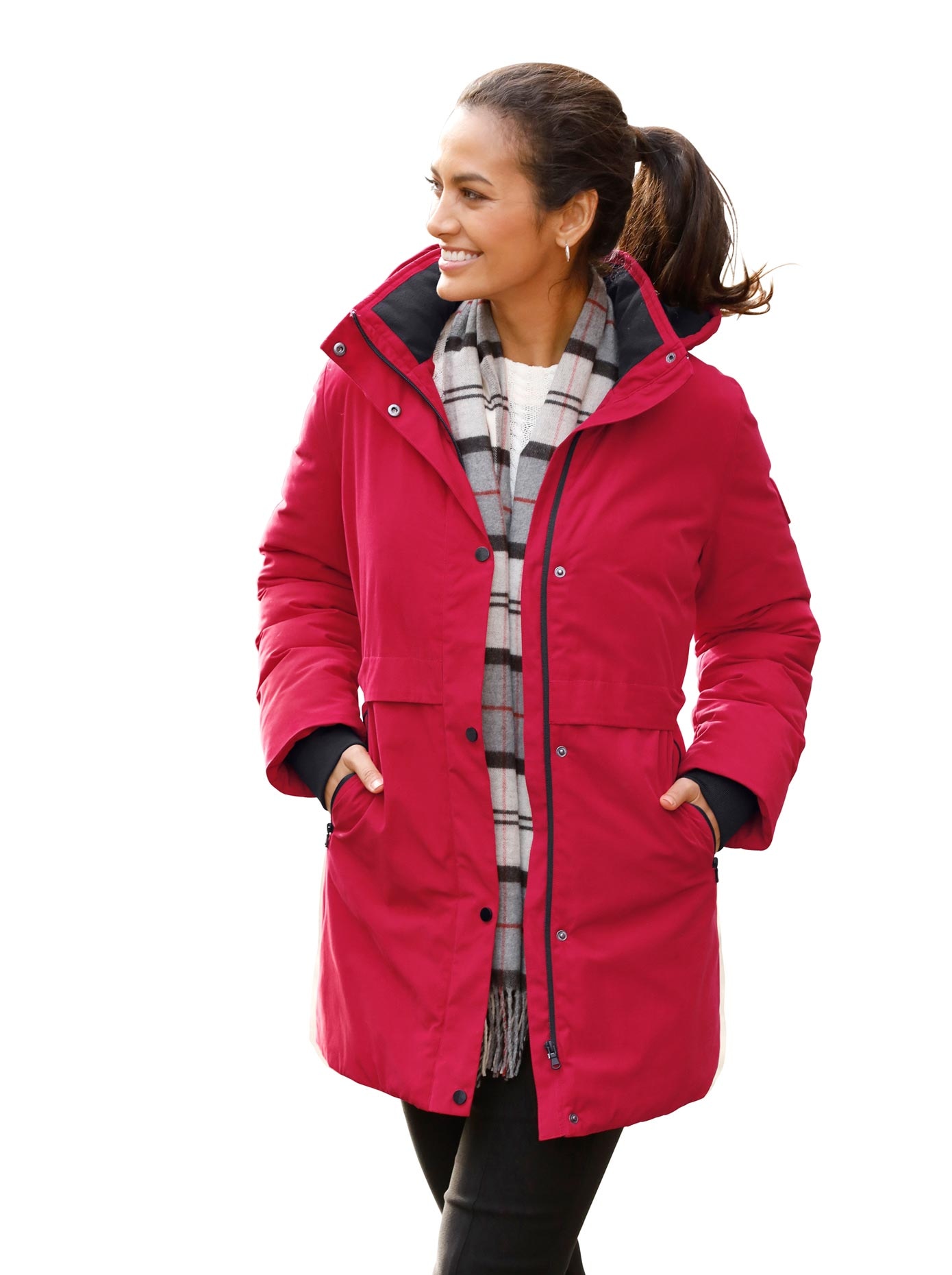 Casual Looks Langjacke, mit Kapuze kaufen