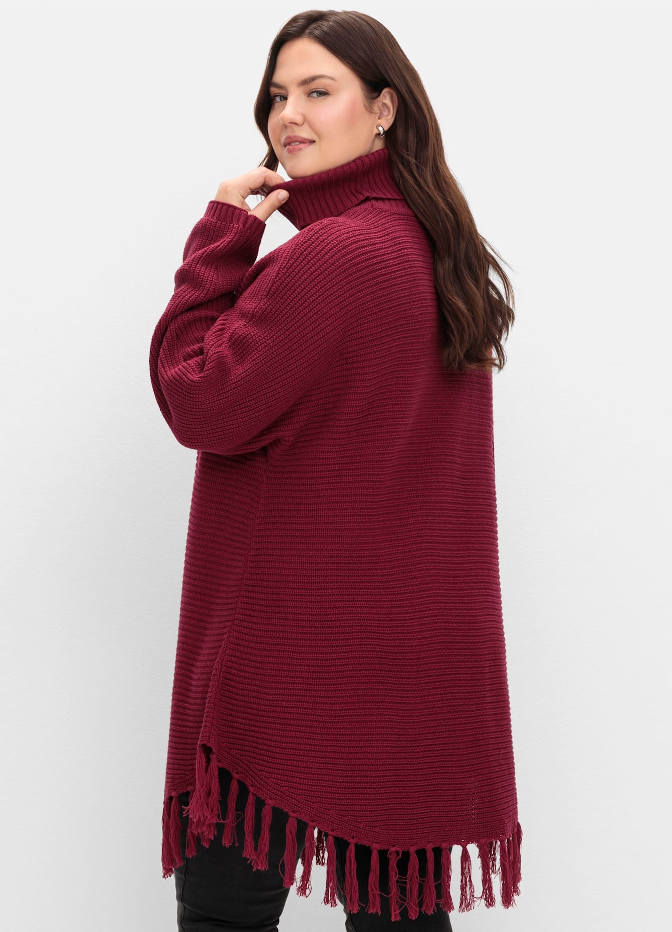 Sheego Strickponcho »Strickpullover«