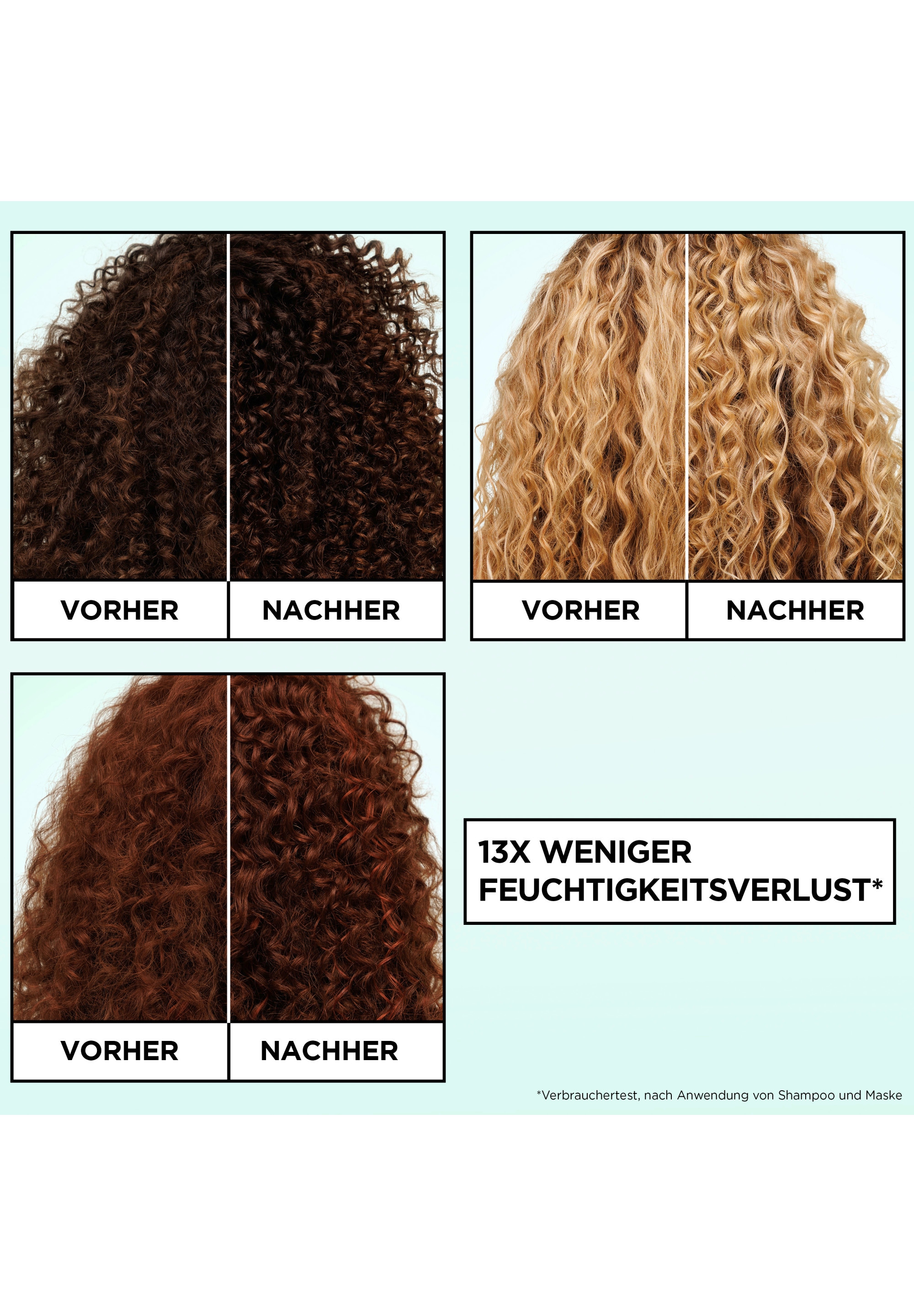 GARNIER Haarmaske »Garnier Fructis Locken Methode Maske (6er Pack)«