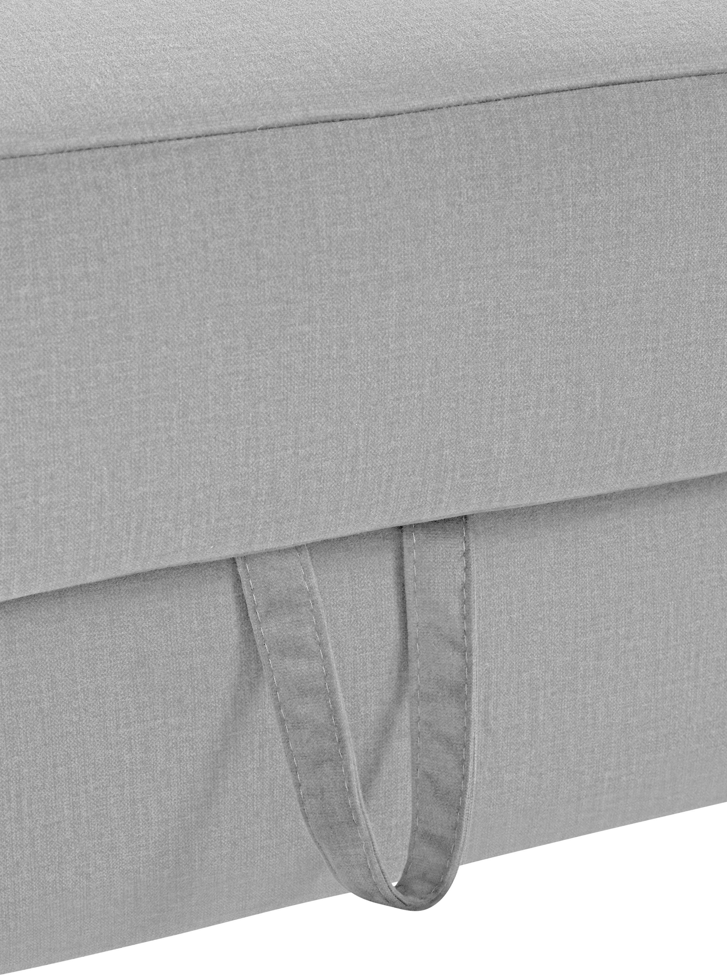 COTTA Polstergarnitur »Morven L-Form«, (Set), Set bestehend aus: Ecksofa mit Kopfteilverstellung & Hocker