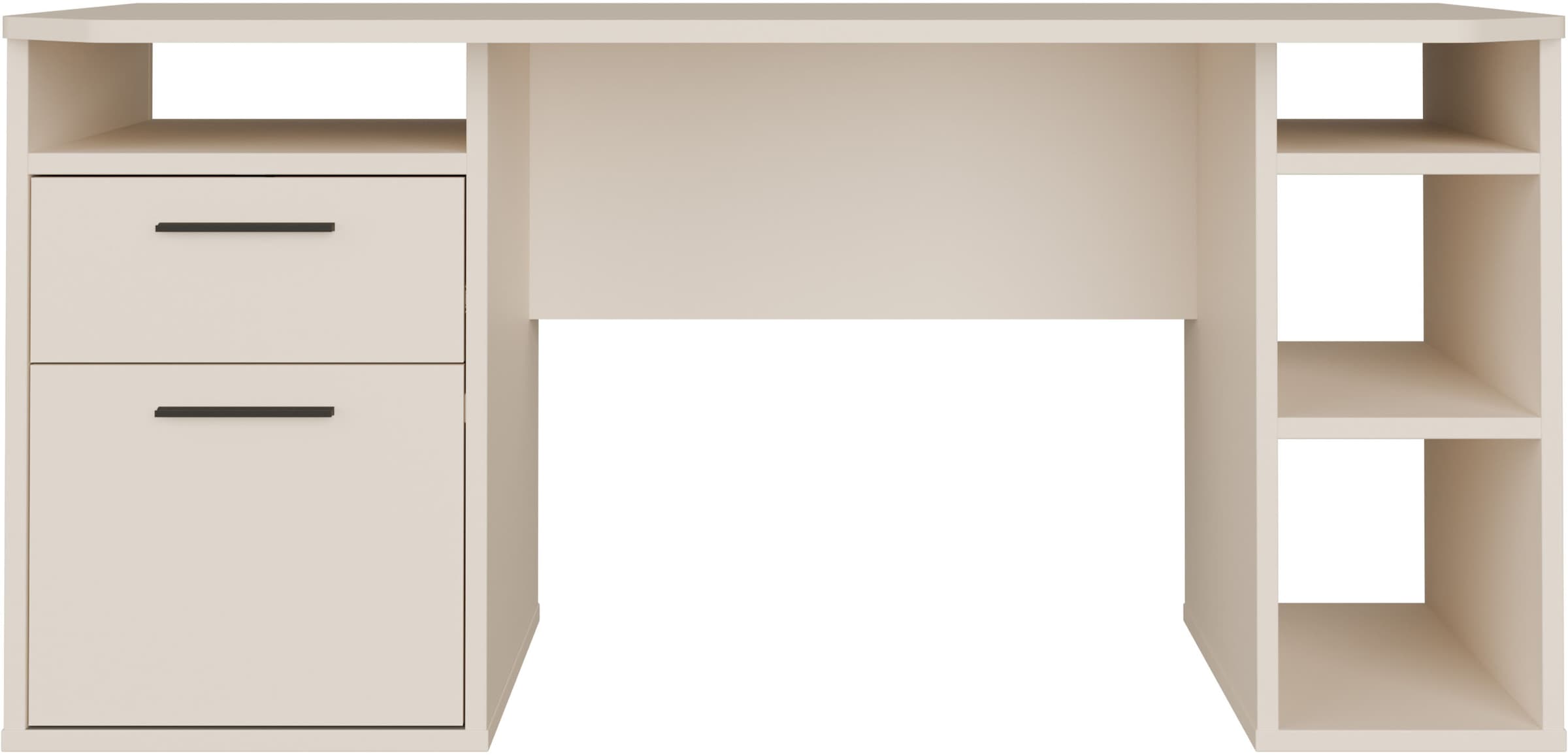 FORTE Schreibtisch »Tezaur« mit Schubkasten und Tür, B/H/T 160/75,7/72 cm