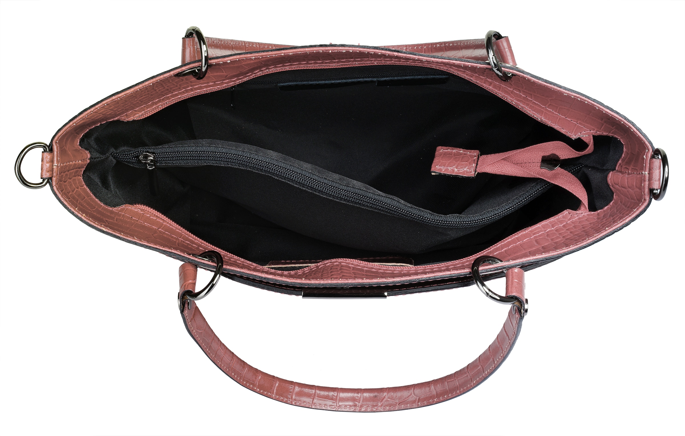 Cluty Henkeltasche echt Leder, Made in Italy
