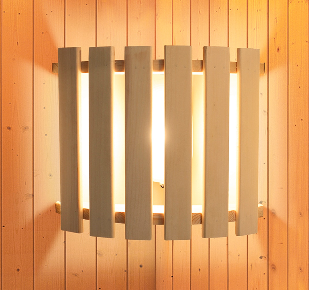 welltime Sauna »Jackie«, 9-kW-Bio-Ofen mit ext. Steuerung