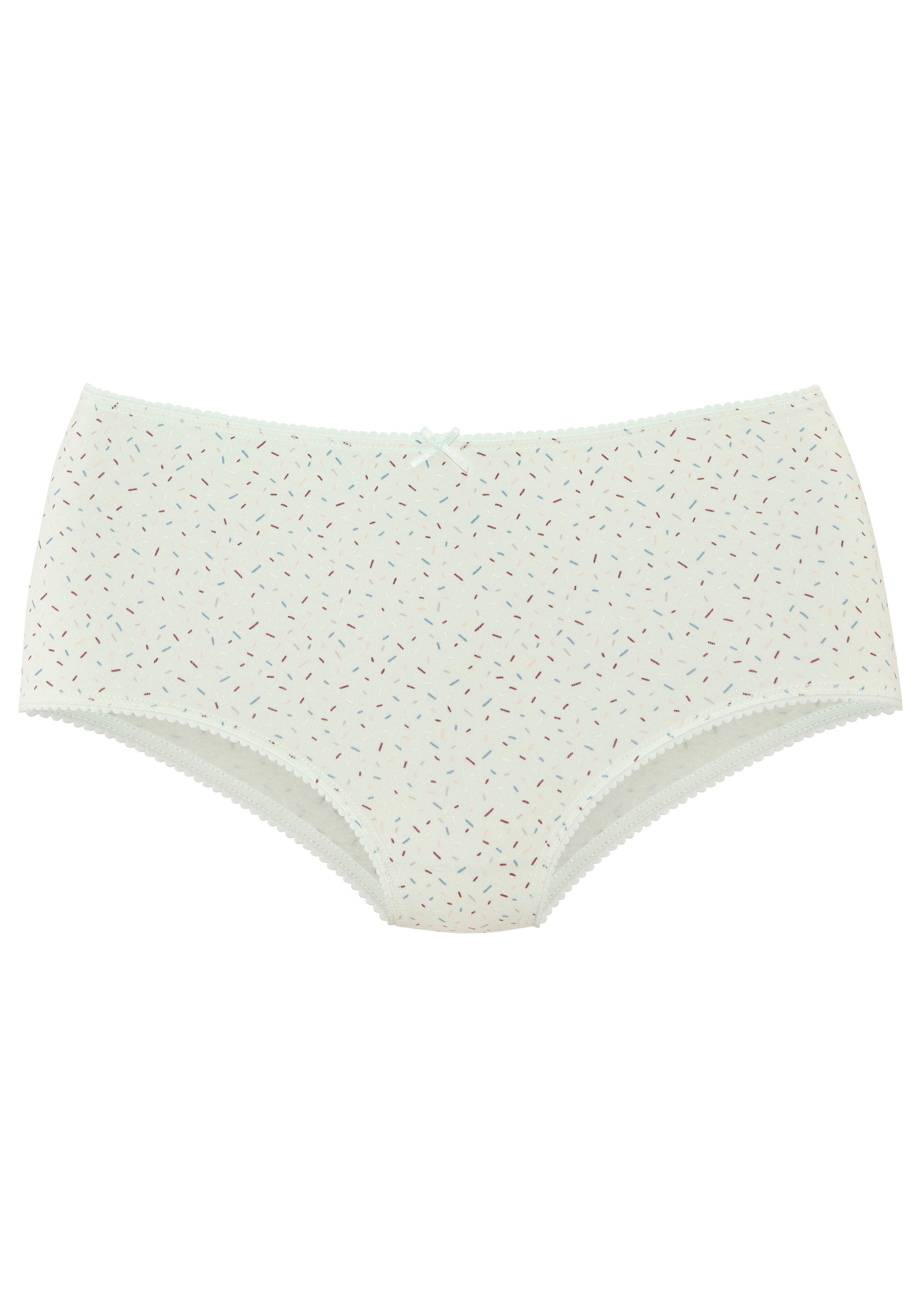 Vivance Taillenslip 5er Pack,  mit kleiner Häkelkante, elastische Baumwollmischung