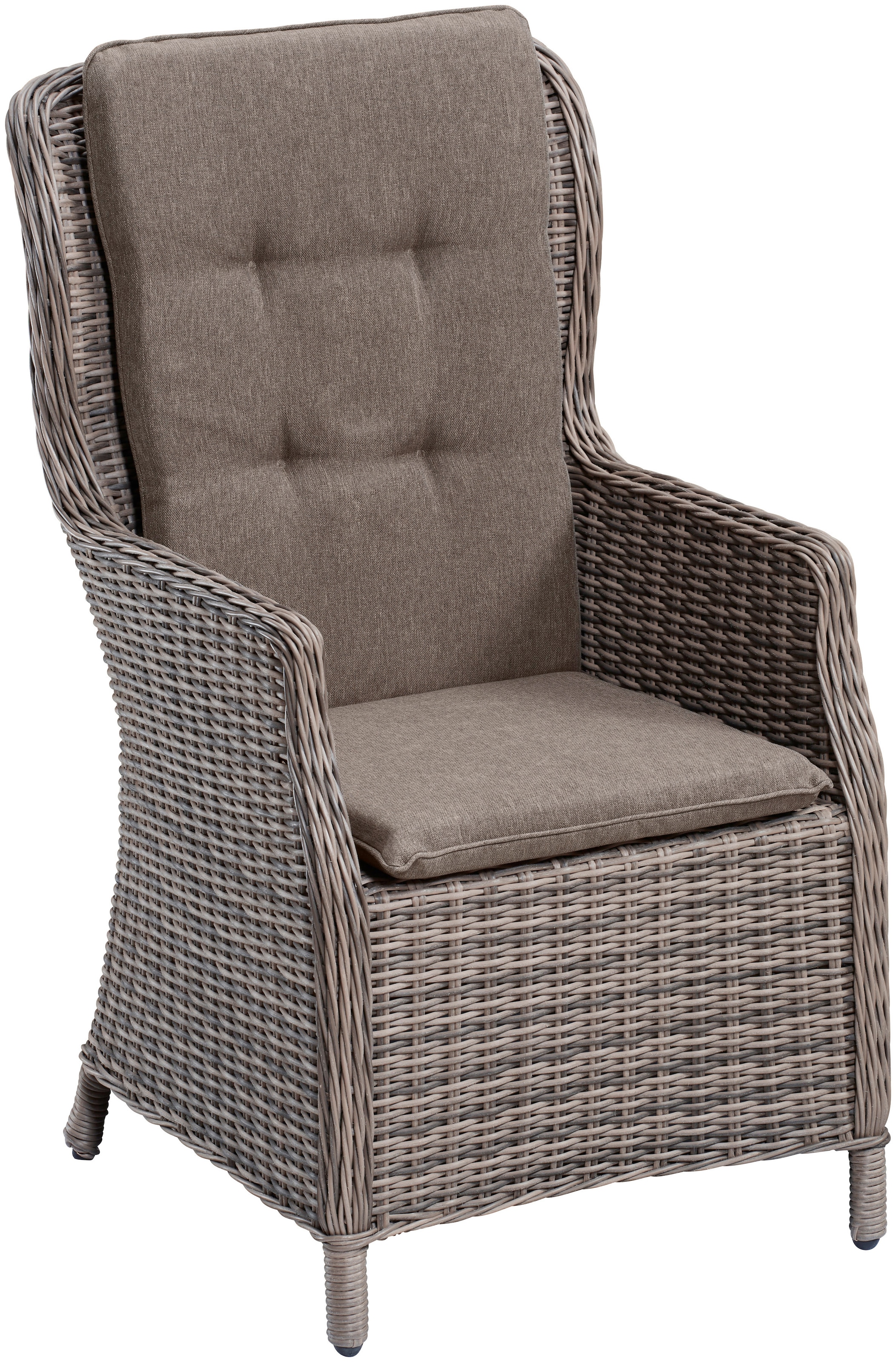 MERXX Gartenstuhl »Riviera«, (Set), 2 St., 2er Set, Polyrattan, Stahl