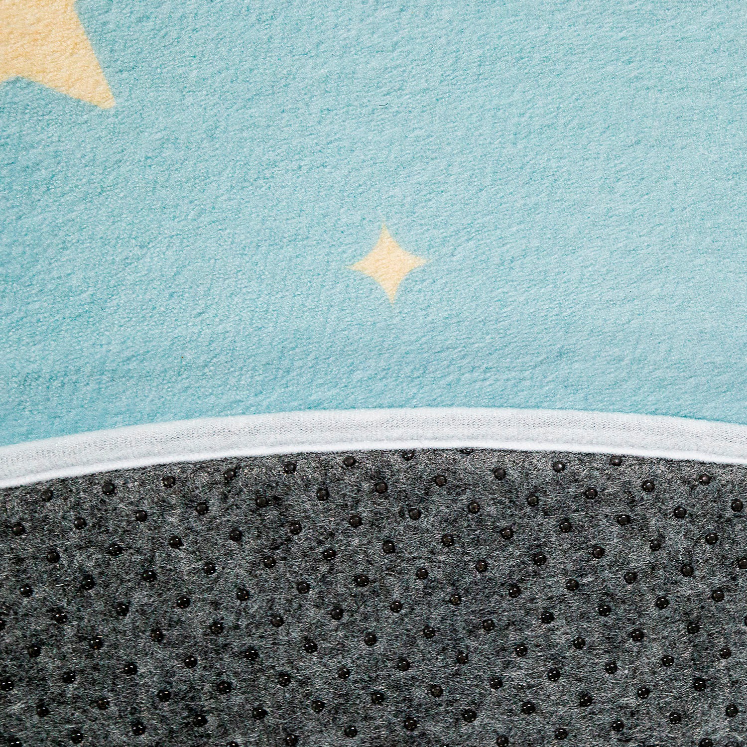Paco Home Kinderteppich »Chicos 563«, rund, 4 mm Höhe, Flachgewebe, Spielteppich, Motiv Mond, Kinderzimmer