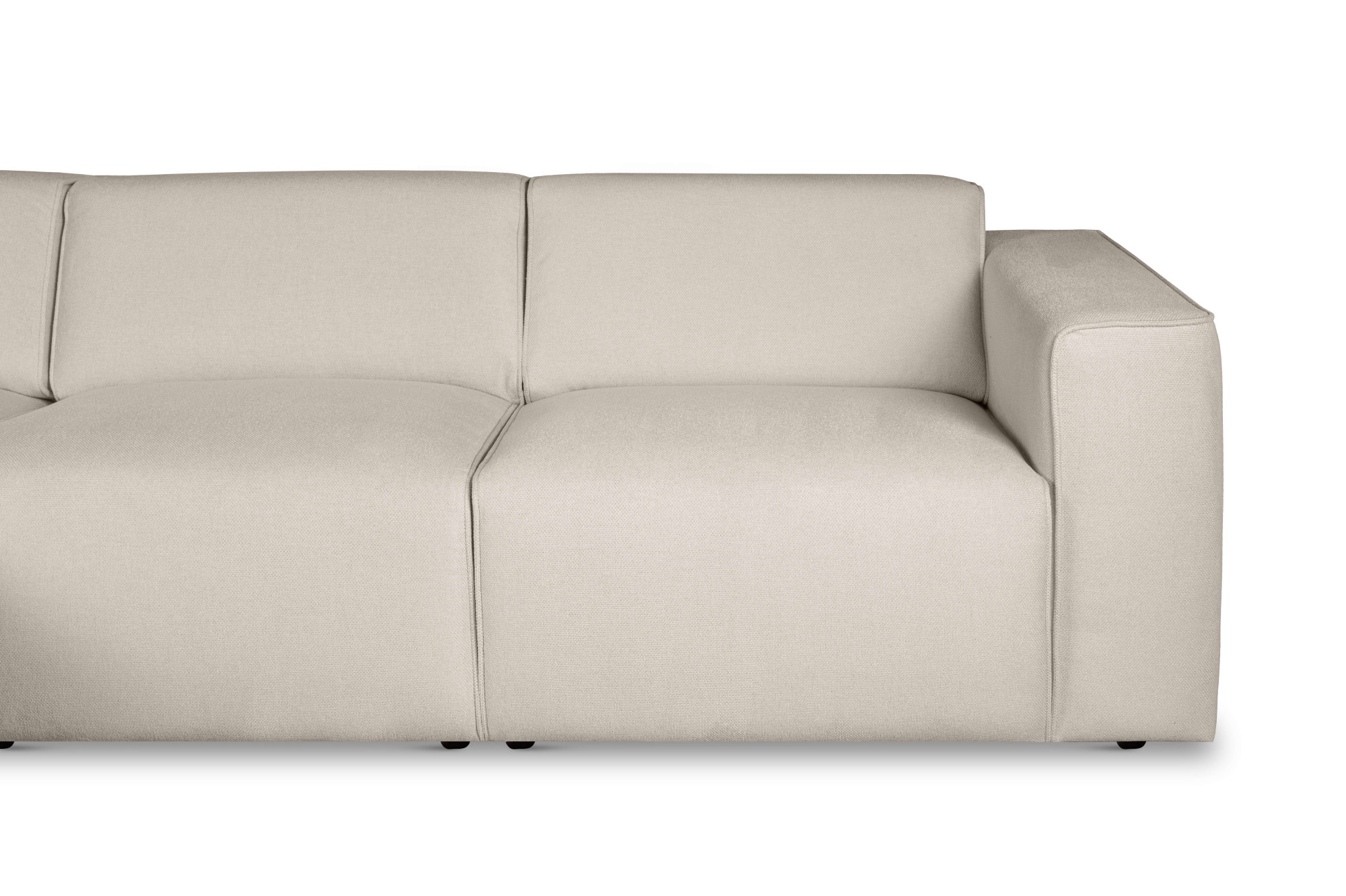 andas Ecksofa »Noord«, L-Form, mit Kedernaht, Breite 281 cm, Cord, Struktur, Webstoff