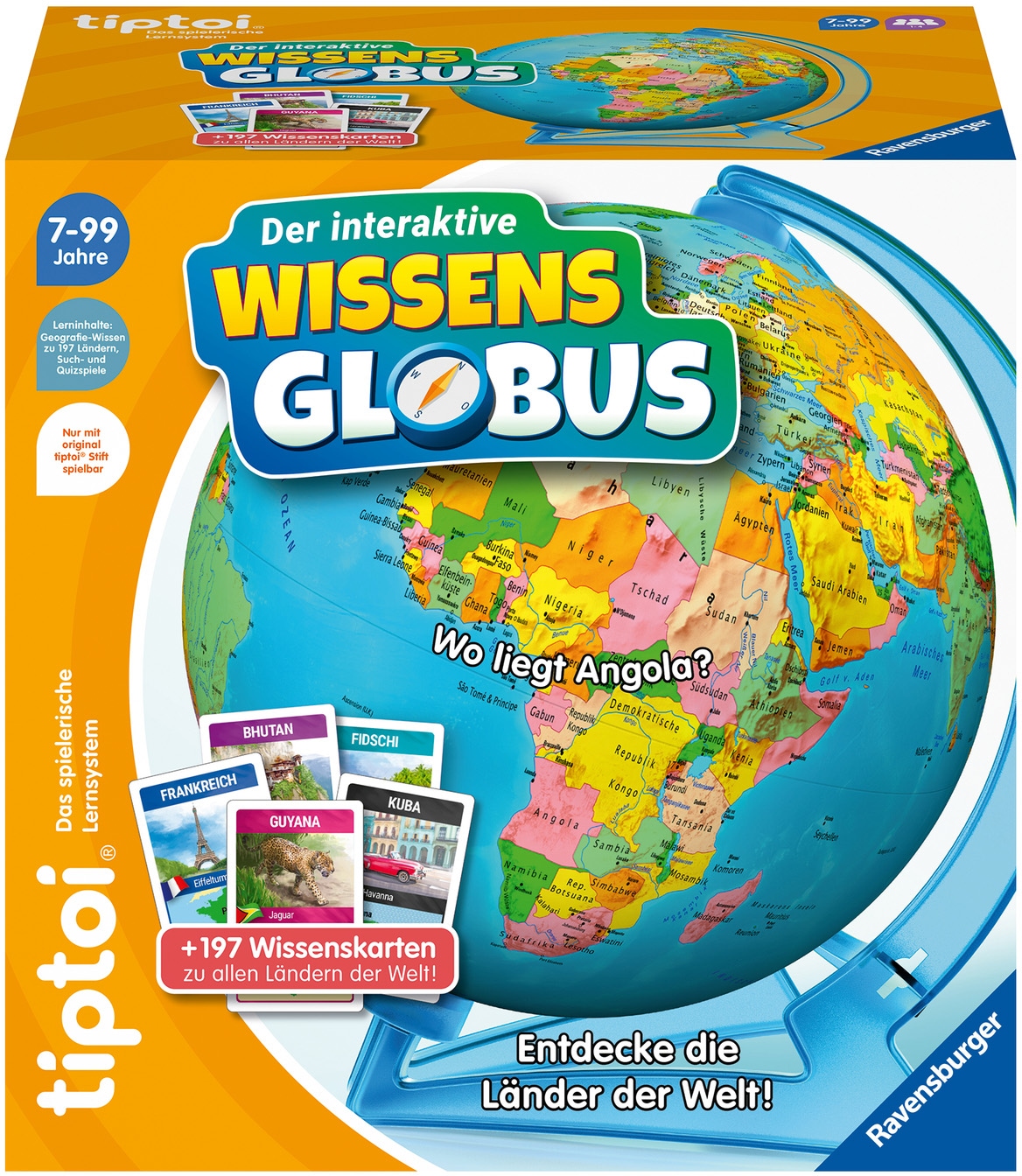 Ravensburger Globus »tiptoi® Der interaktive Wissens-Globus«, Made in Europe, FSC® - schützt Wald - weltweit