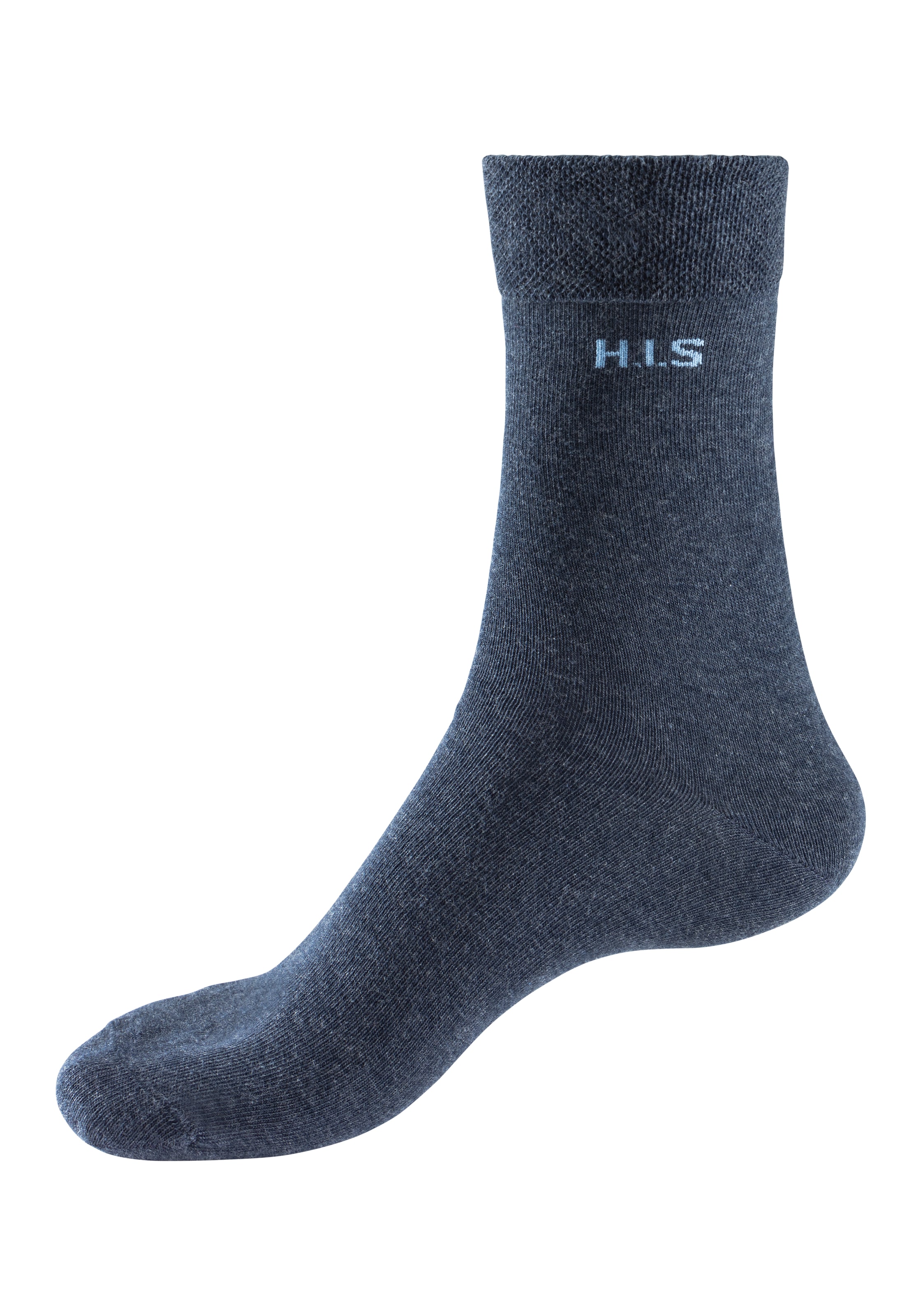 H.I.S Socken, (Packung, 4 Paar), mit druckfreiem Bündchen