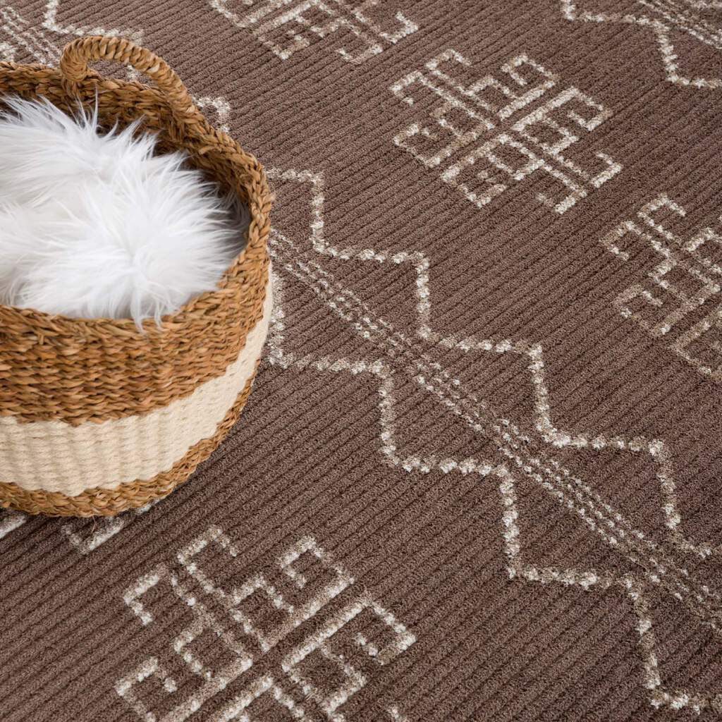 Carpet City Teppich »April 0608«, rechteckig, 10 mm Höhe, Läufer, weich durch Microfaser, Boho Ethno Look, Wohnzimmer