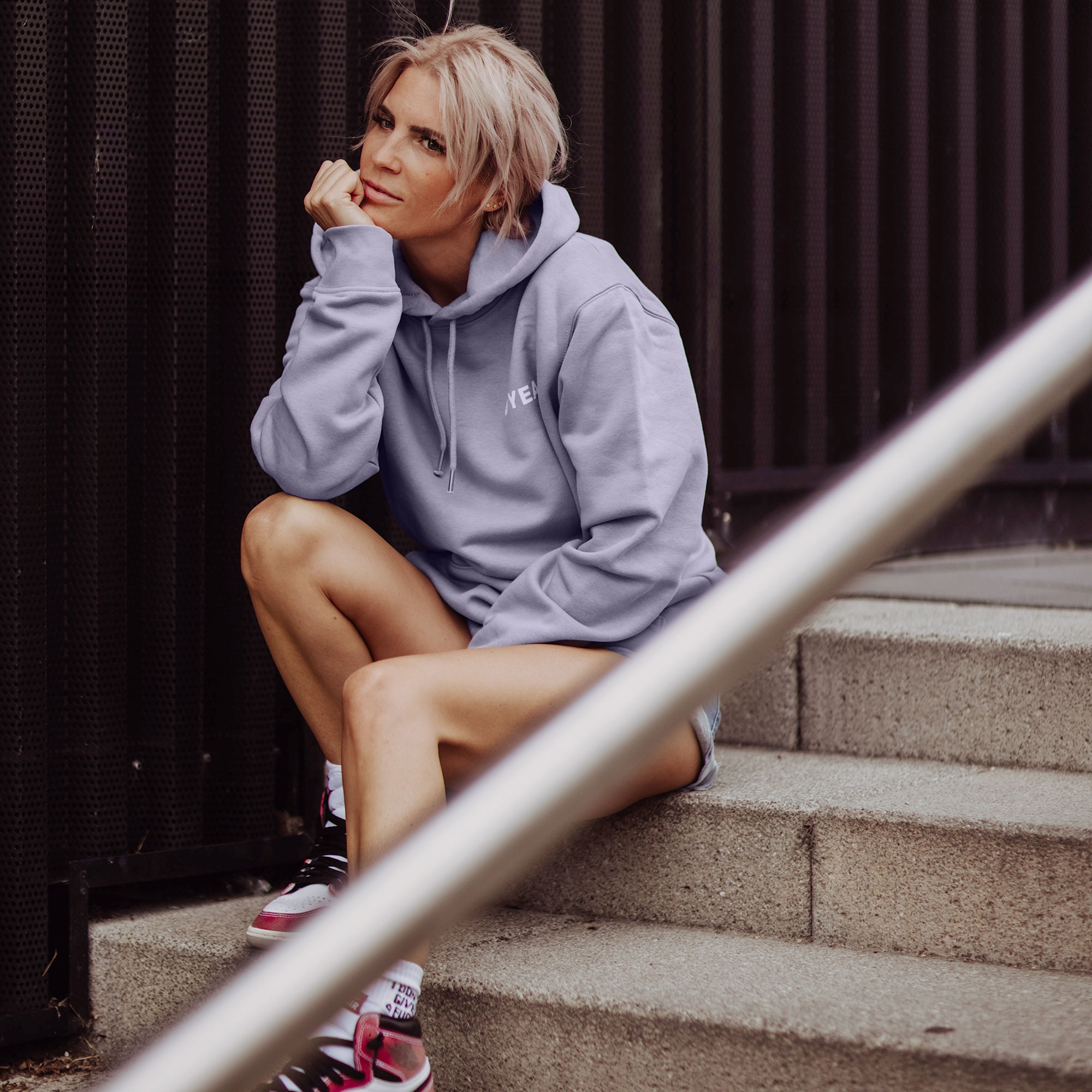 YEAZ Kapuzenpullover »Hoodie Vintage Lavender (unisex) CUSHY«