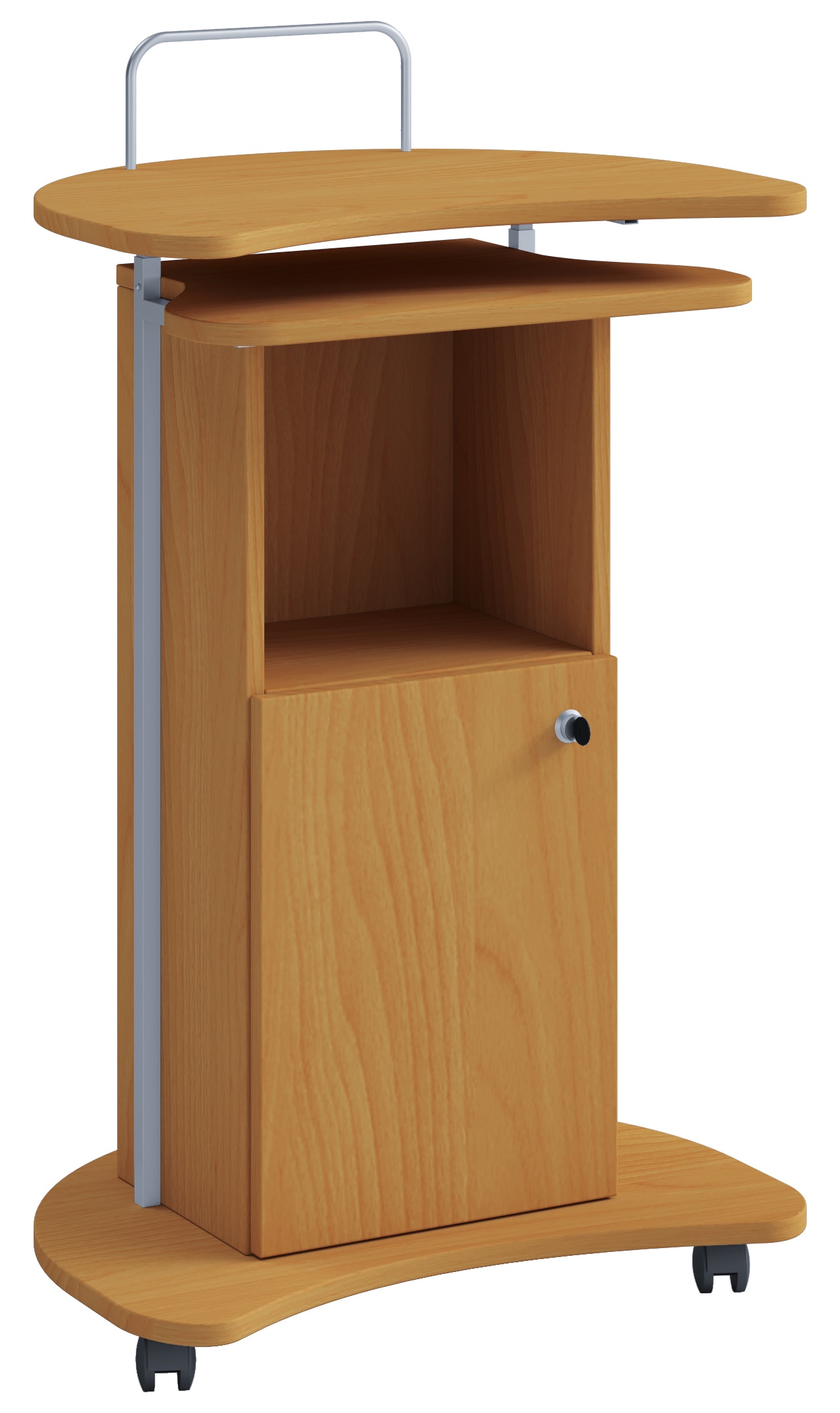 VCM Bürowagen "Holz Stehpult Rednerpult Stehtisch Rollen Komil" 1 Stk. tlg.
