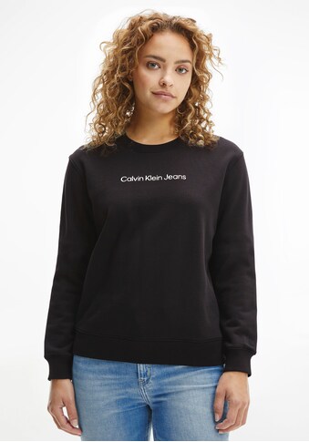 Calvin Klein Jeans Sweatshirt »SHRUNKEN INSTITUTIONAL CREW NECK«, mit Calvin Klein... kaufen