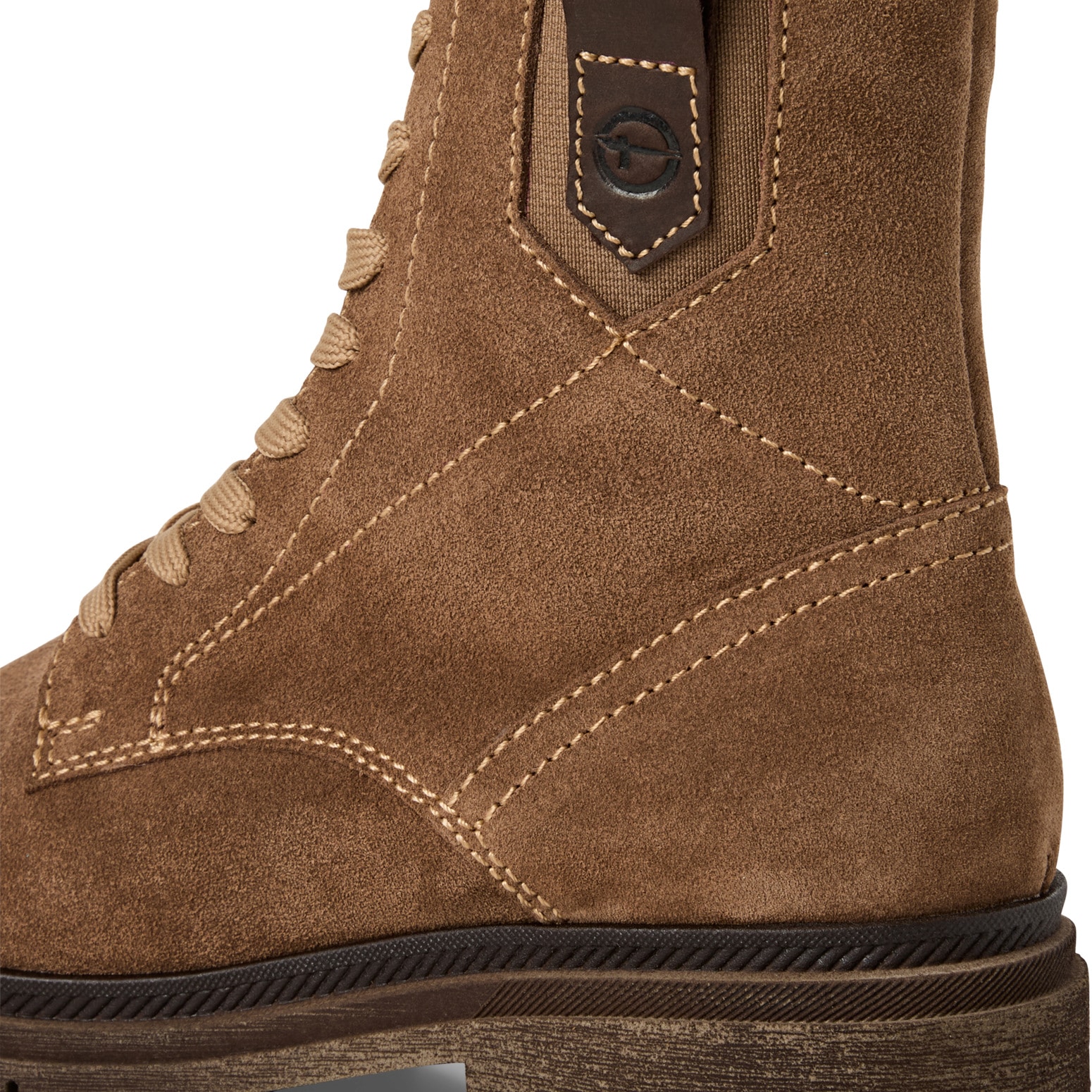 Tamaris Schnürstiefelette  , Blockabsatz, Schnürboots mit modischen Ziernähten