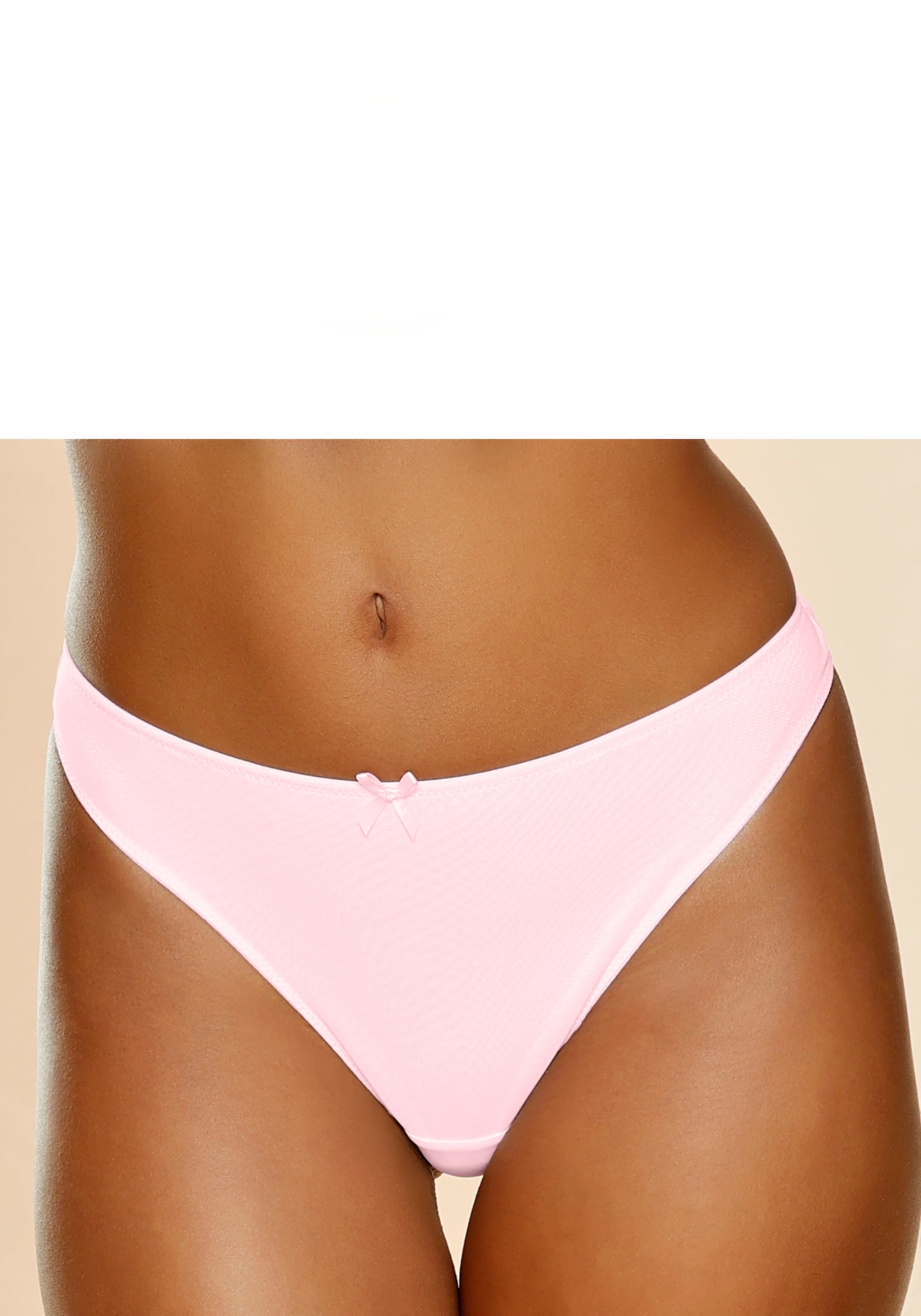 petite fleur String, (3 St.), mit Spitze hinten