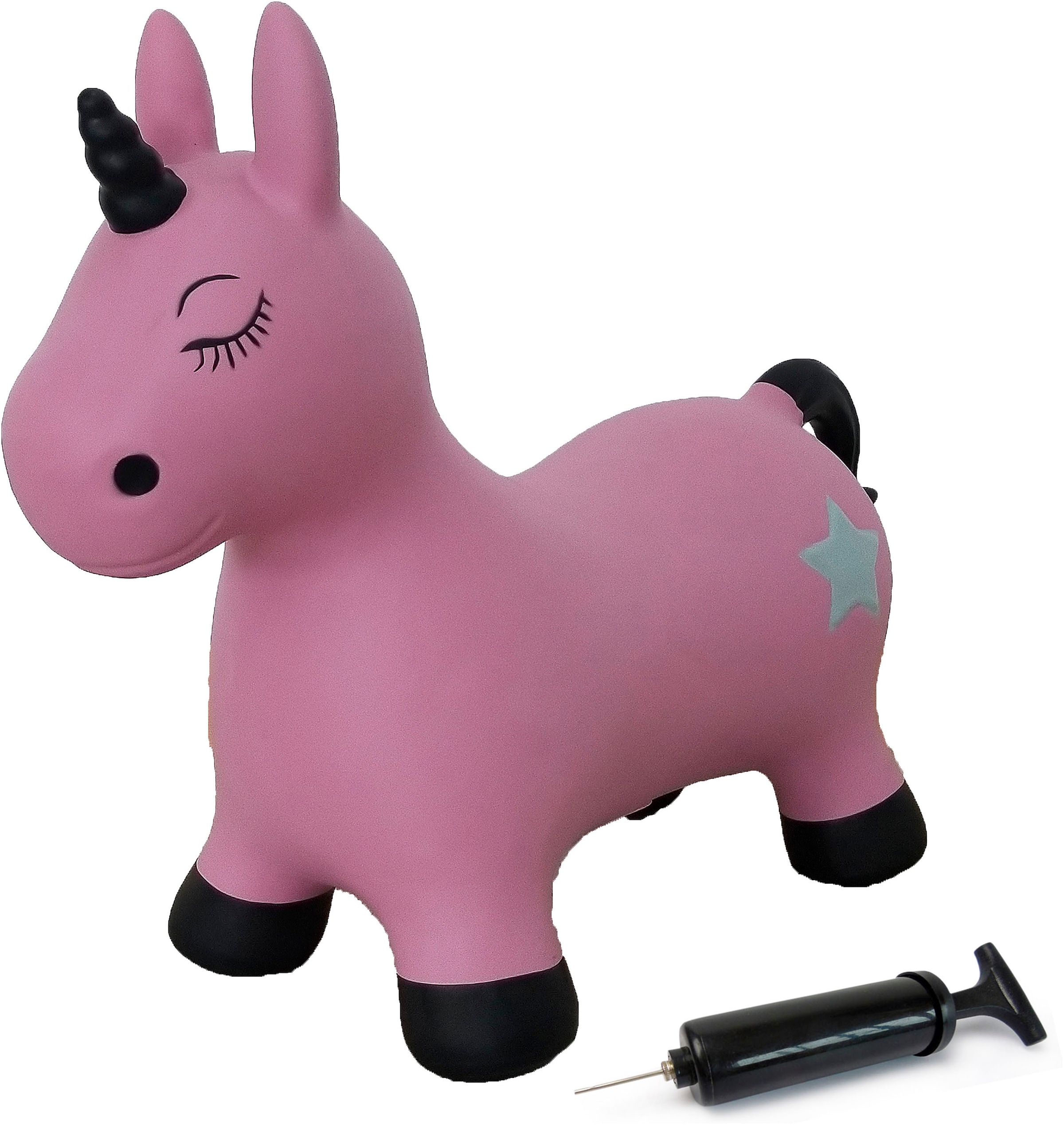 Hüpftier »Einhorn, pink«, inkl. Luftpumpe