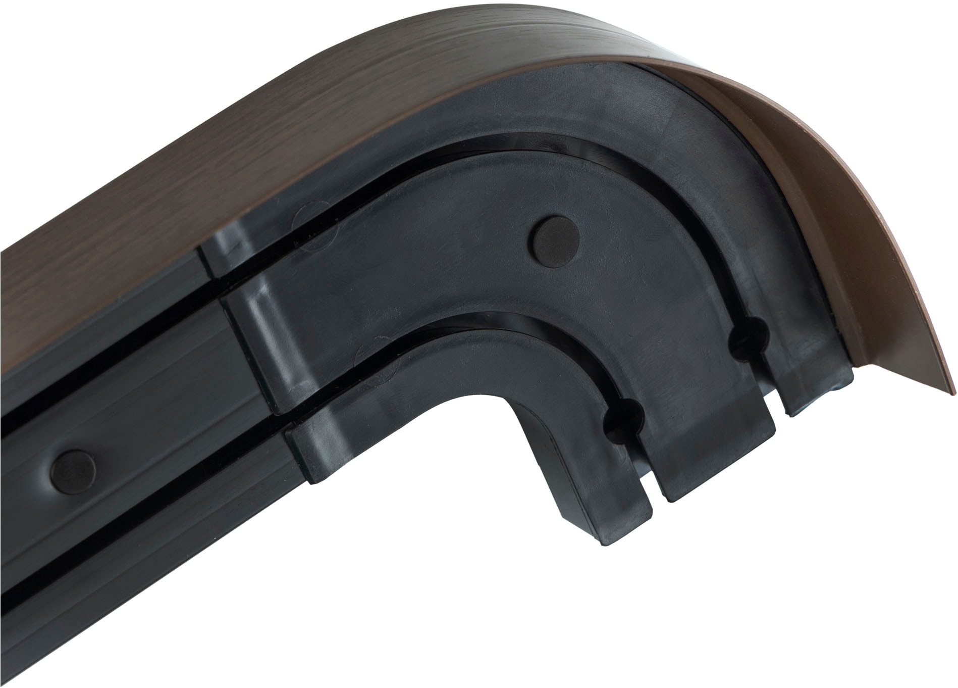 SN DECO GROUP Gardinenschiene »SH2«, 2 läufig-läufig, Fixmaß, mit Blende 5 cm