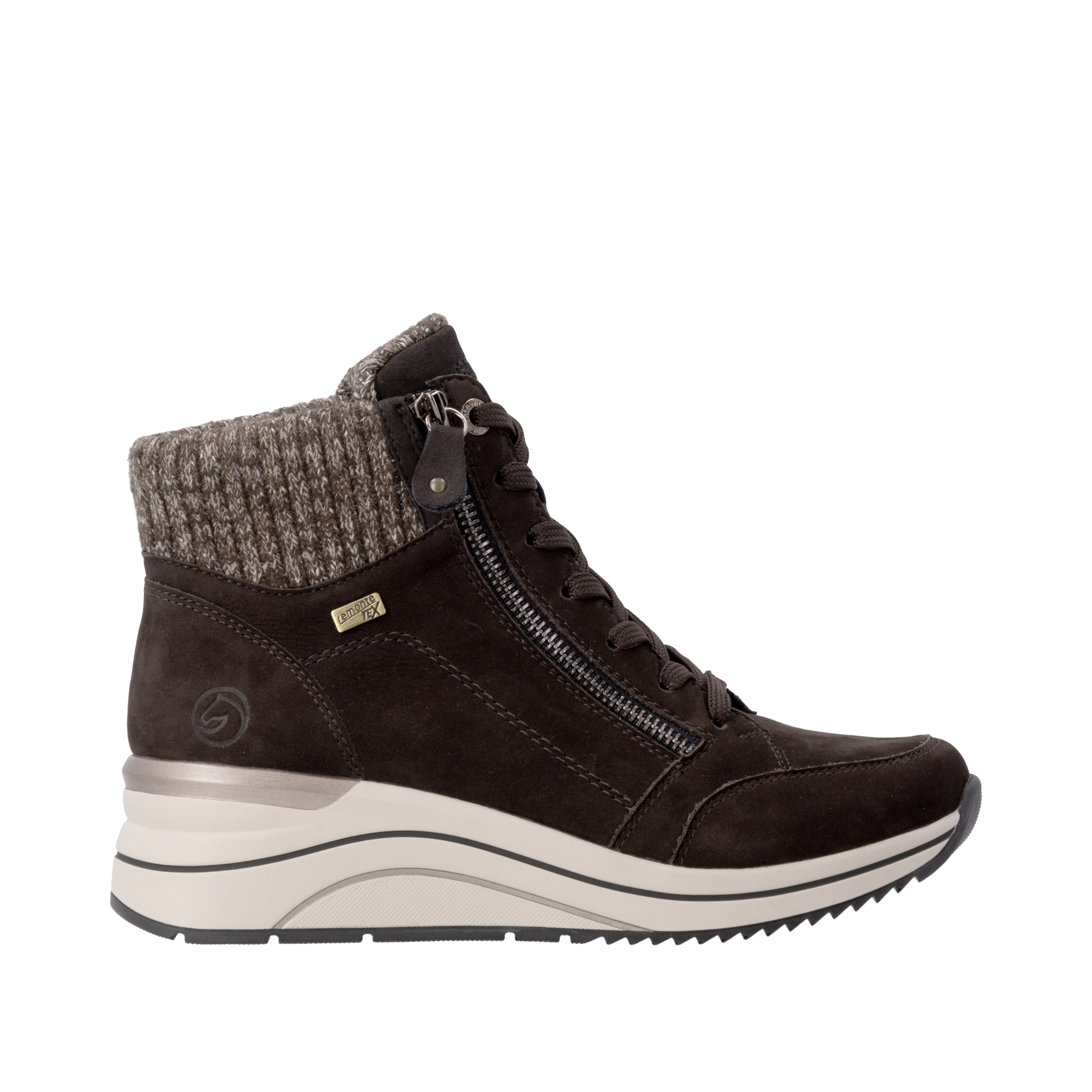 Remonte Keilstiefelette  Keilboots, Schnürstiefelette mit wasserabweisender TEX-Membrane