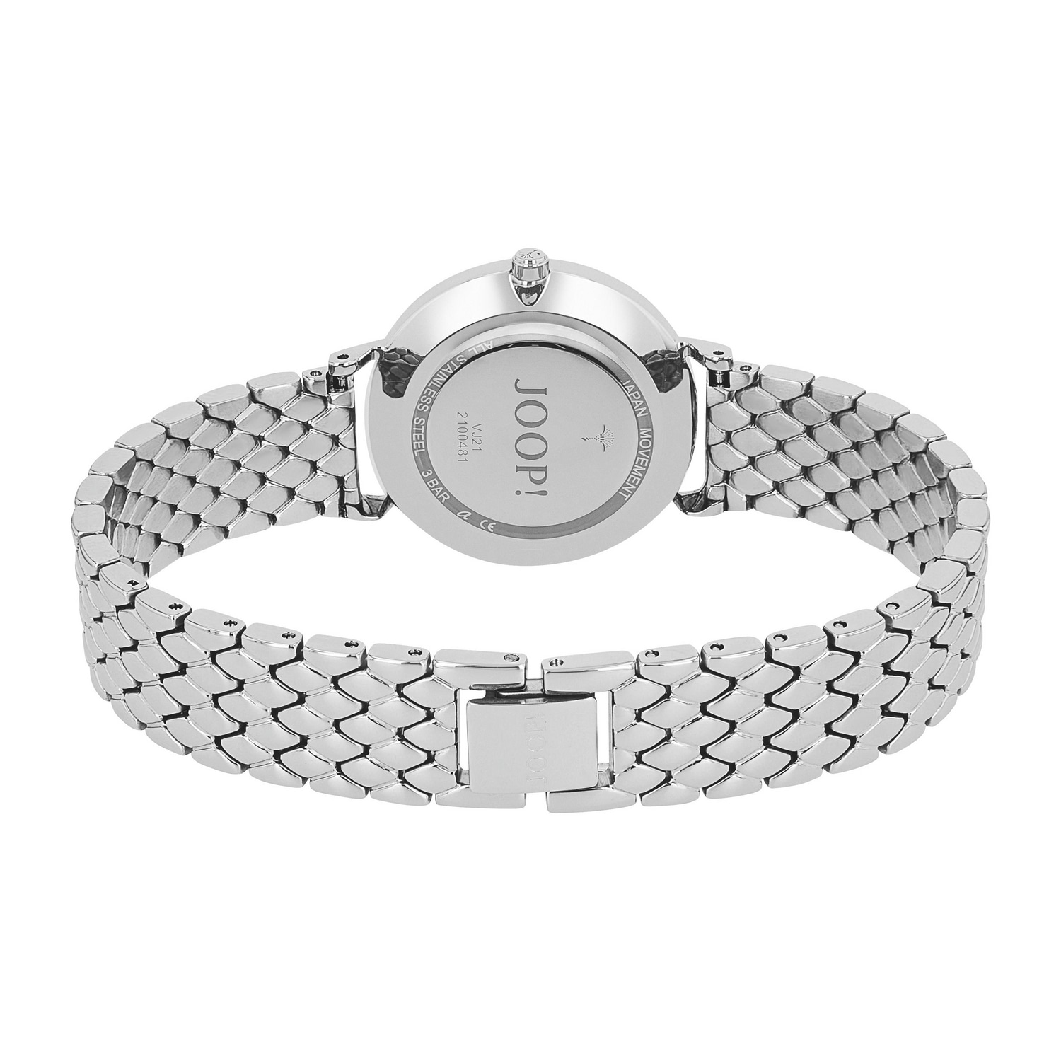 JOOP! Quarzuhr Armbanduhr, Damenuhr, Edelstahlarmband, analog