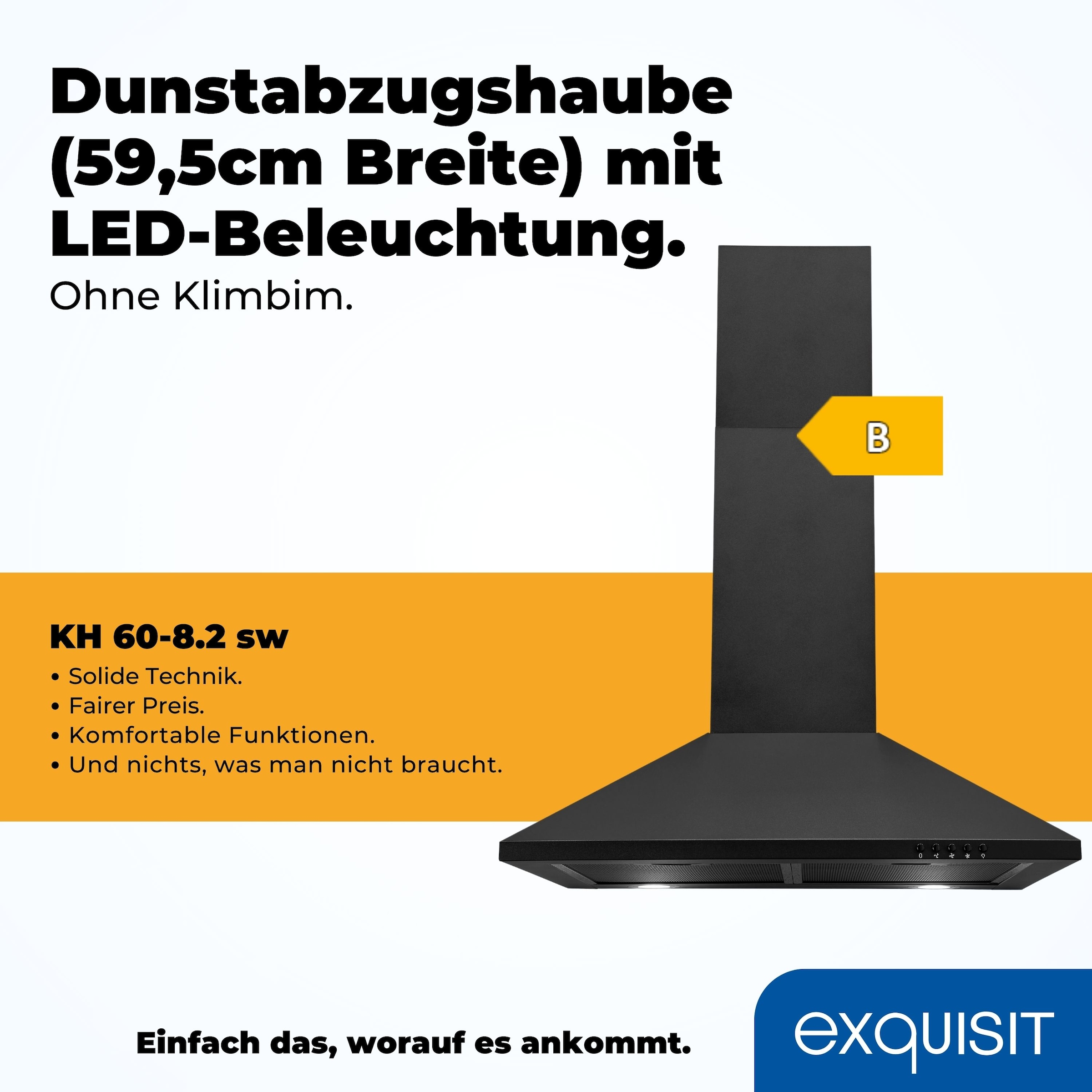 exquisit Wandhaube »KH 60-8.3«