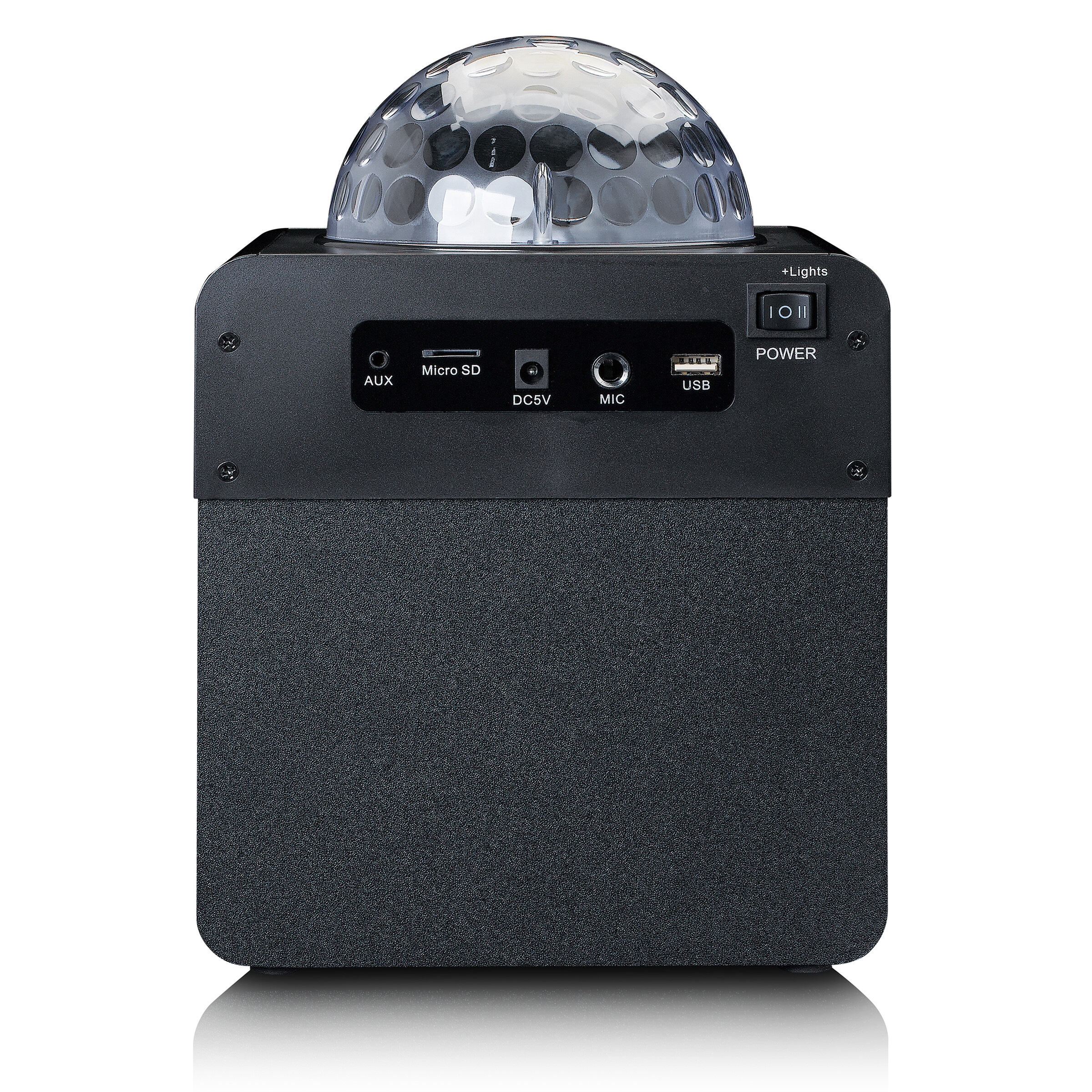 Lenco Karaoke-Maschine »BTC-055BK«, inkl. Mikrofon und Fernbedienung, Bluetooth, USB/MicroSD, Diskokugel