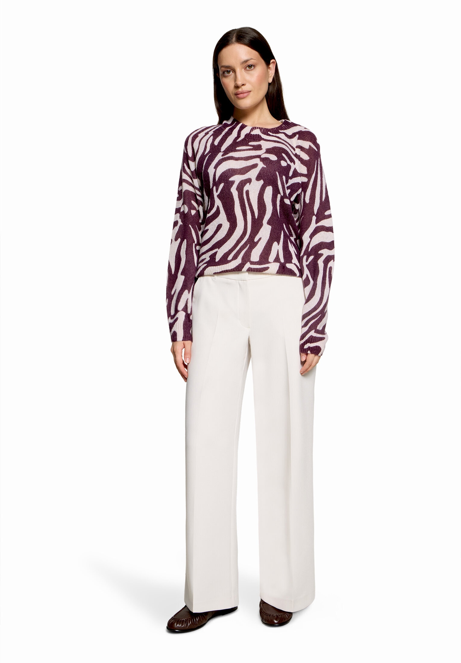 Betty&Co Strickpullover »Strickpullover mit Animalprint«