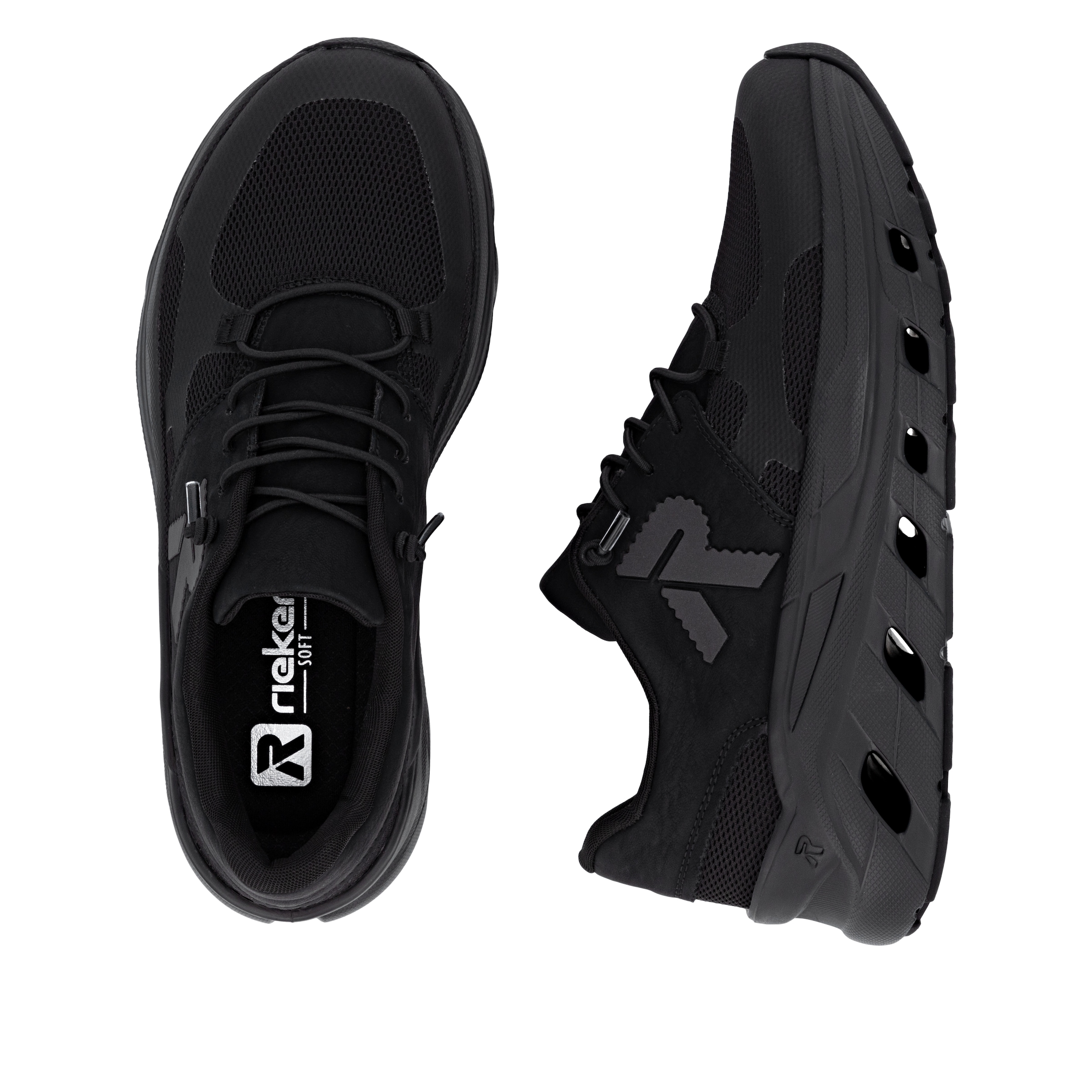 RIEKER Sport Slip-On Sneaker  Freizeitsneaker, Halbschuh, Schlupfschuh mit gepolstertem Schaftrand